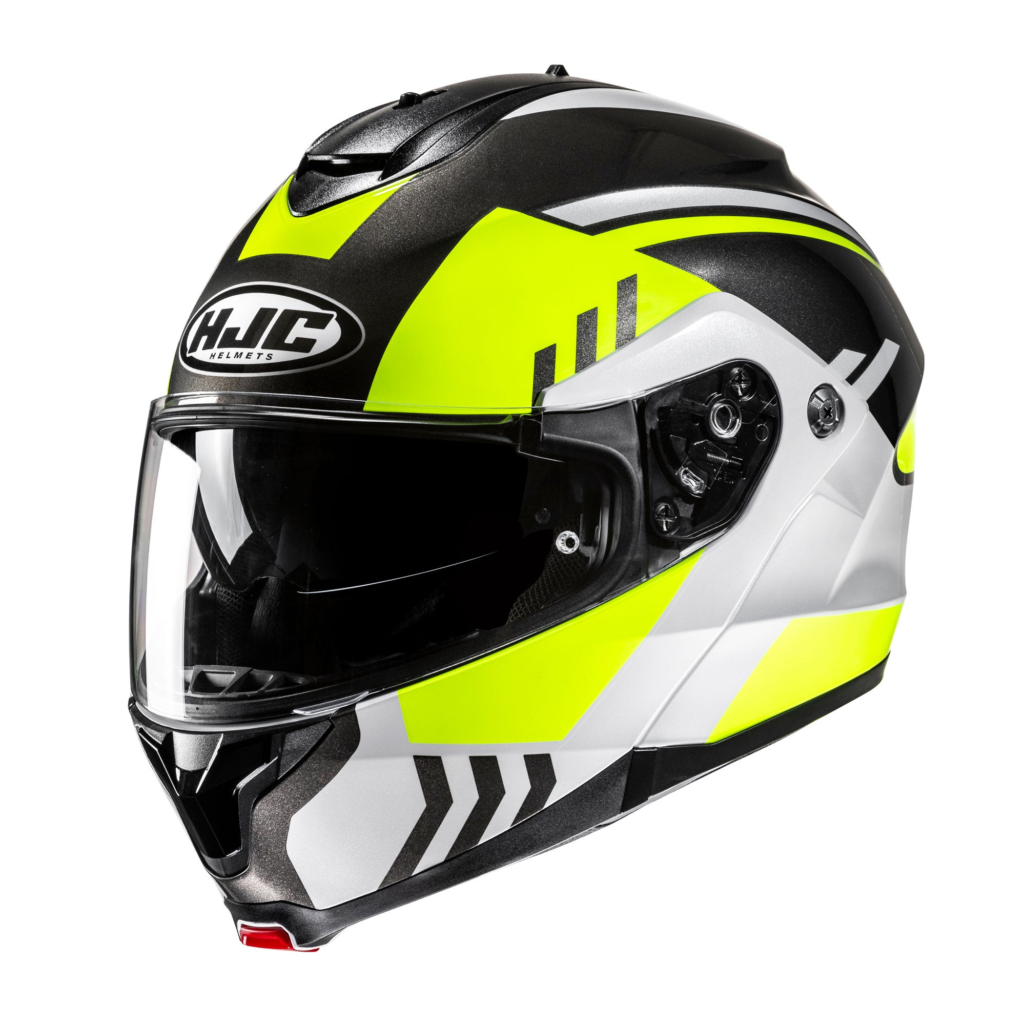 HJC C91N Kaon Flip-Up Helmet MC3H Yellow - FREE UK Shipping, FREE 365 Day Returns | Moto Central