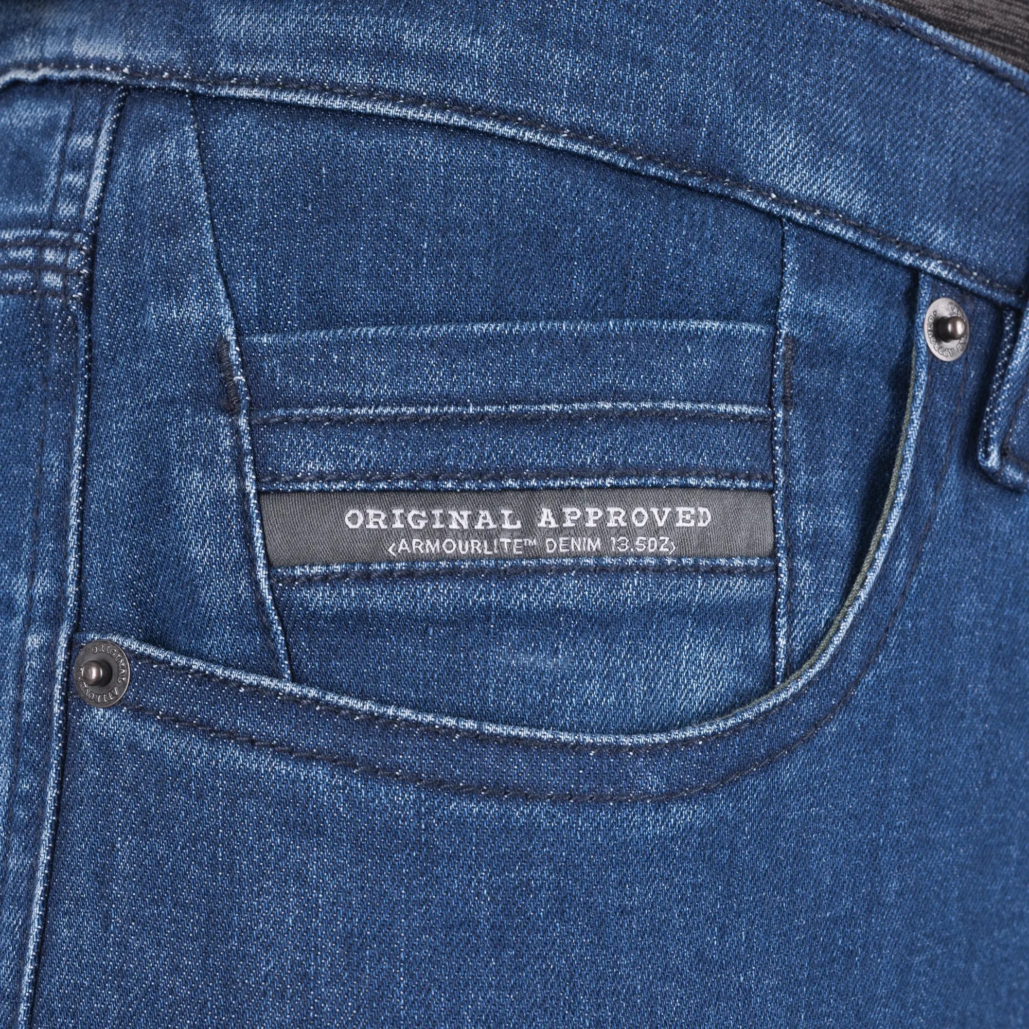Oxford Original Approved Super Stretch Slim Fit Jeans Mid Blue