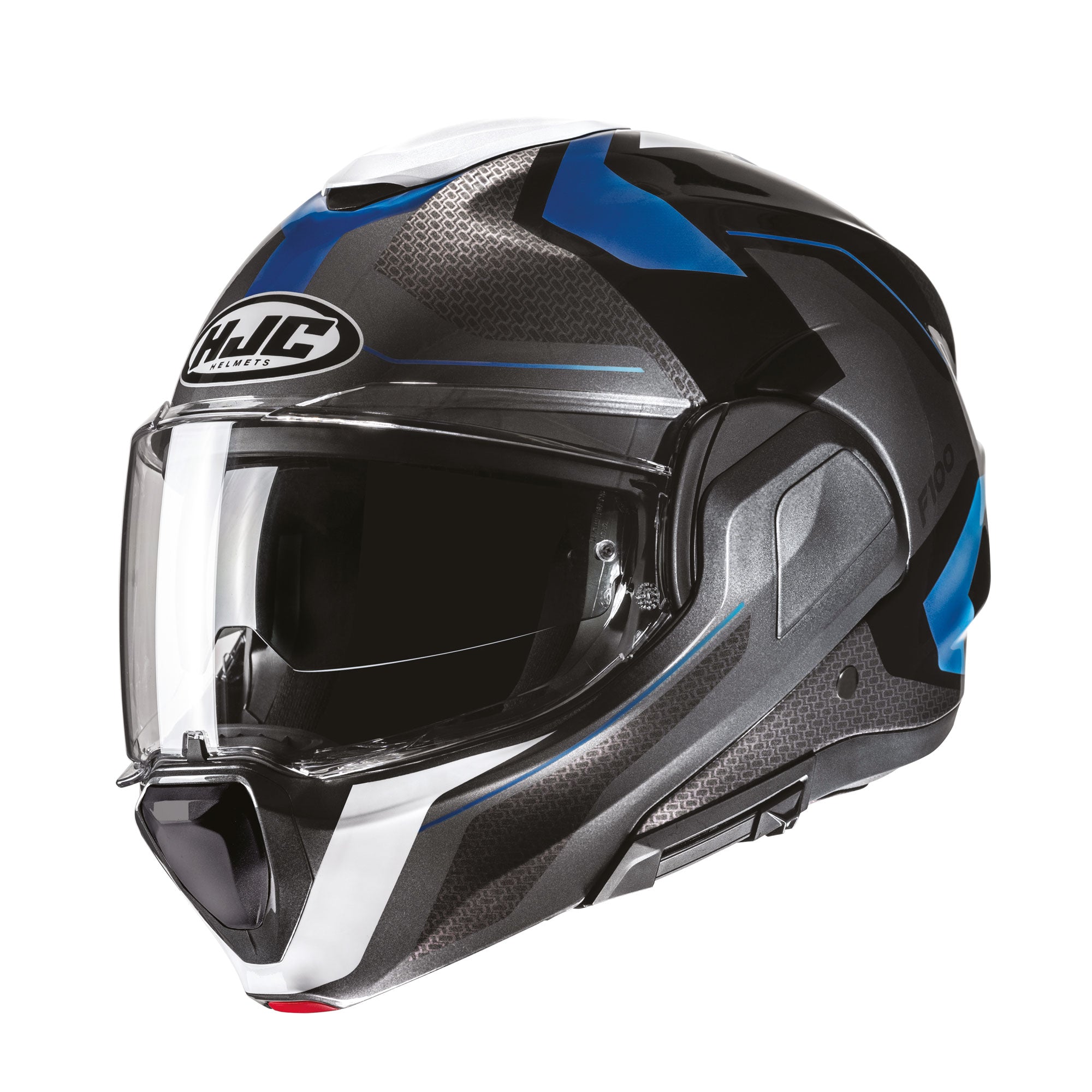 HJC F100 Bios Flip-Up Helmet MC2 Blue - FREE UK Shipping, FREE 365 Day Returns | Moto Central