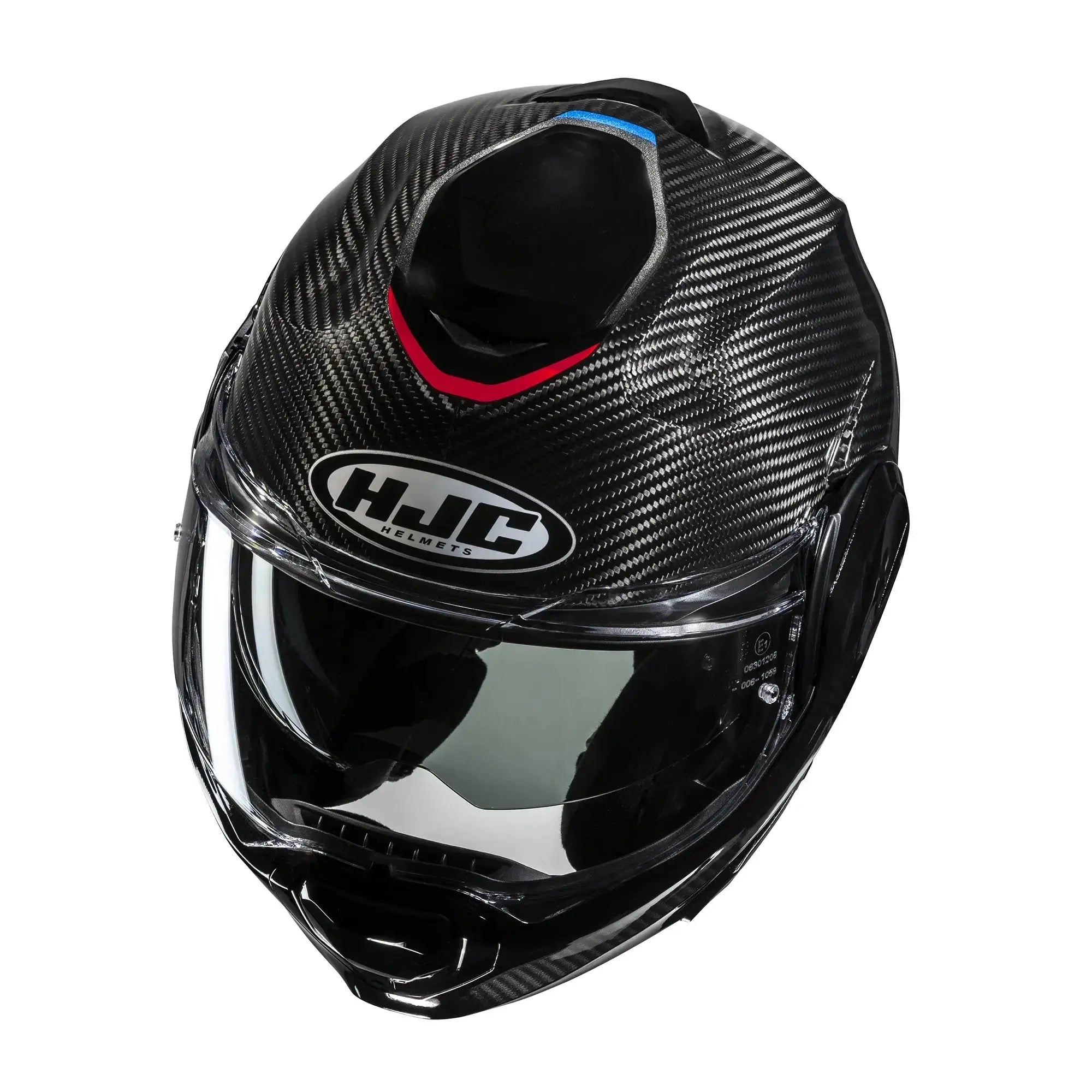 HJC F100 Carbon Stan MC21 White / Blue / Red FREE UK Delivery, FREE 365 Day Returns | Moto Central