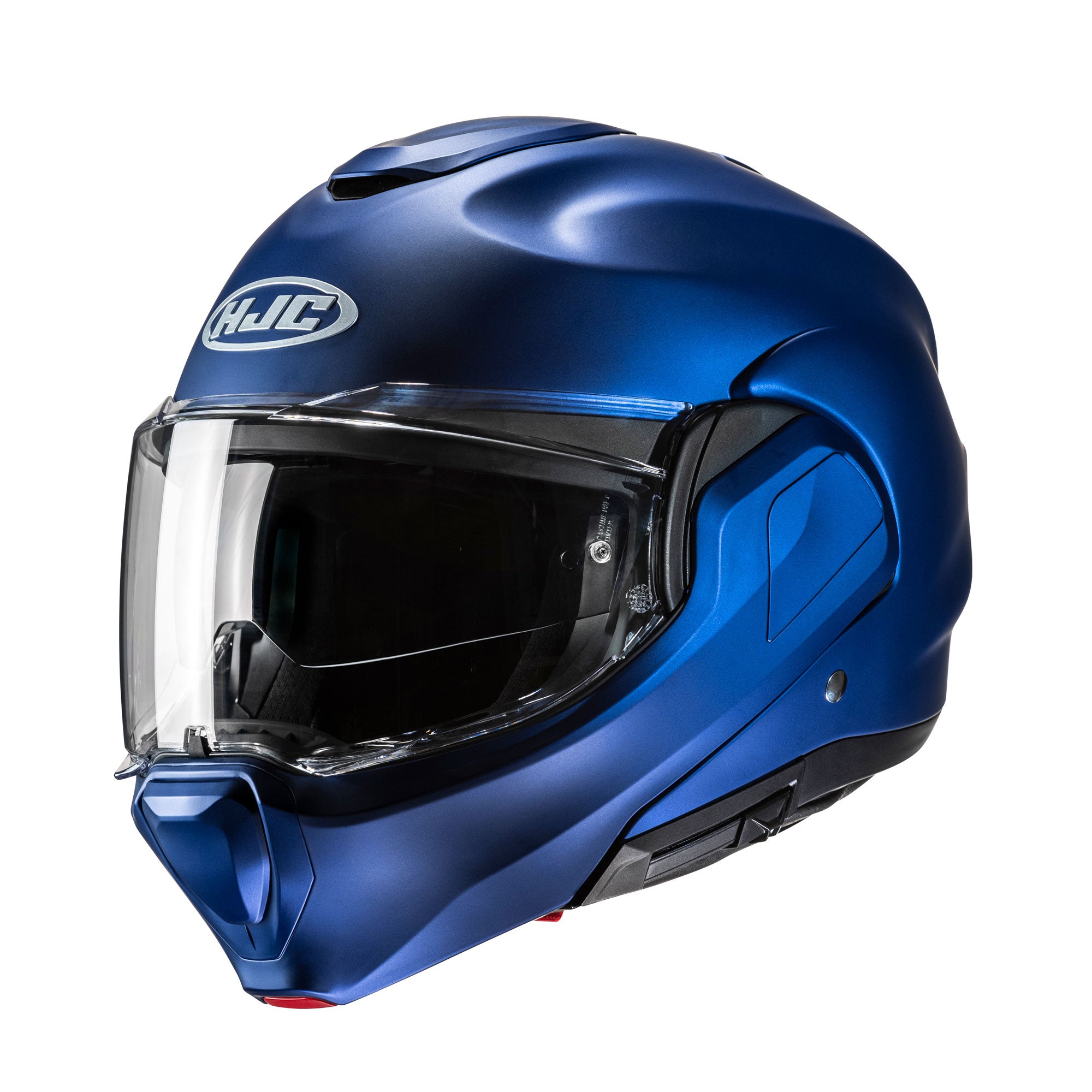 HJC F100 Semi Flat Flip-Up Helmet Metallic Blue - FREE UK Shipping, FREE 365 Day Returns | Moto Central
