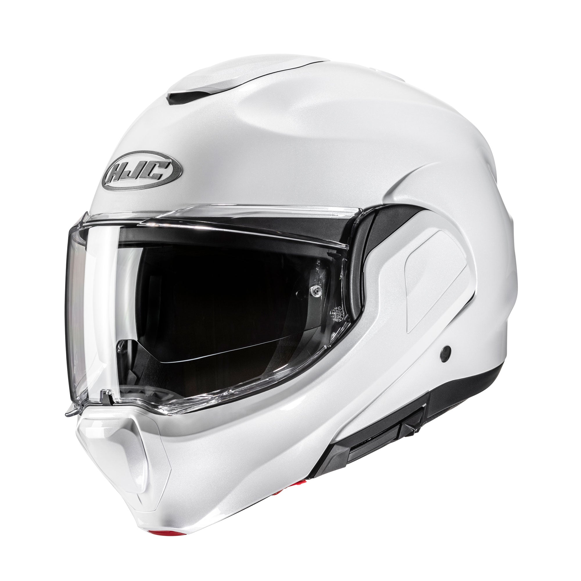 HJC F100 Flip-Up Helmet Pearl White - FREE UK Shipping, FREE 365 Day Returns | Moto Central