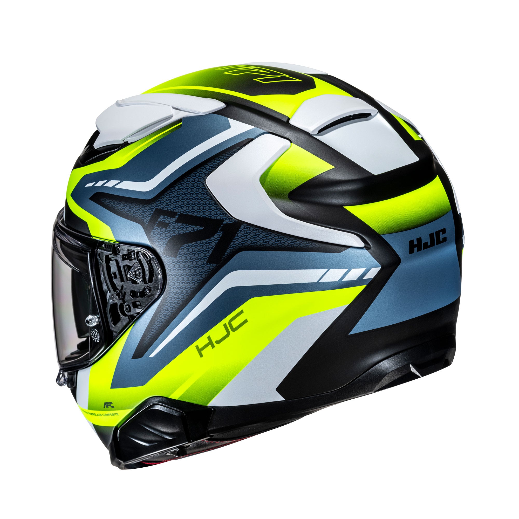 HJC F71 Fes Full Face Helmet MC3HSF Yellow - FREE UK Shipping, FREE 365 Day Returns | Moto Central
