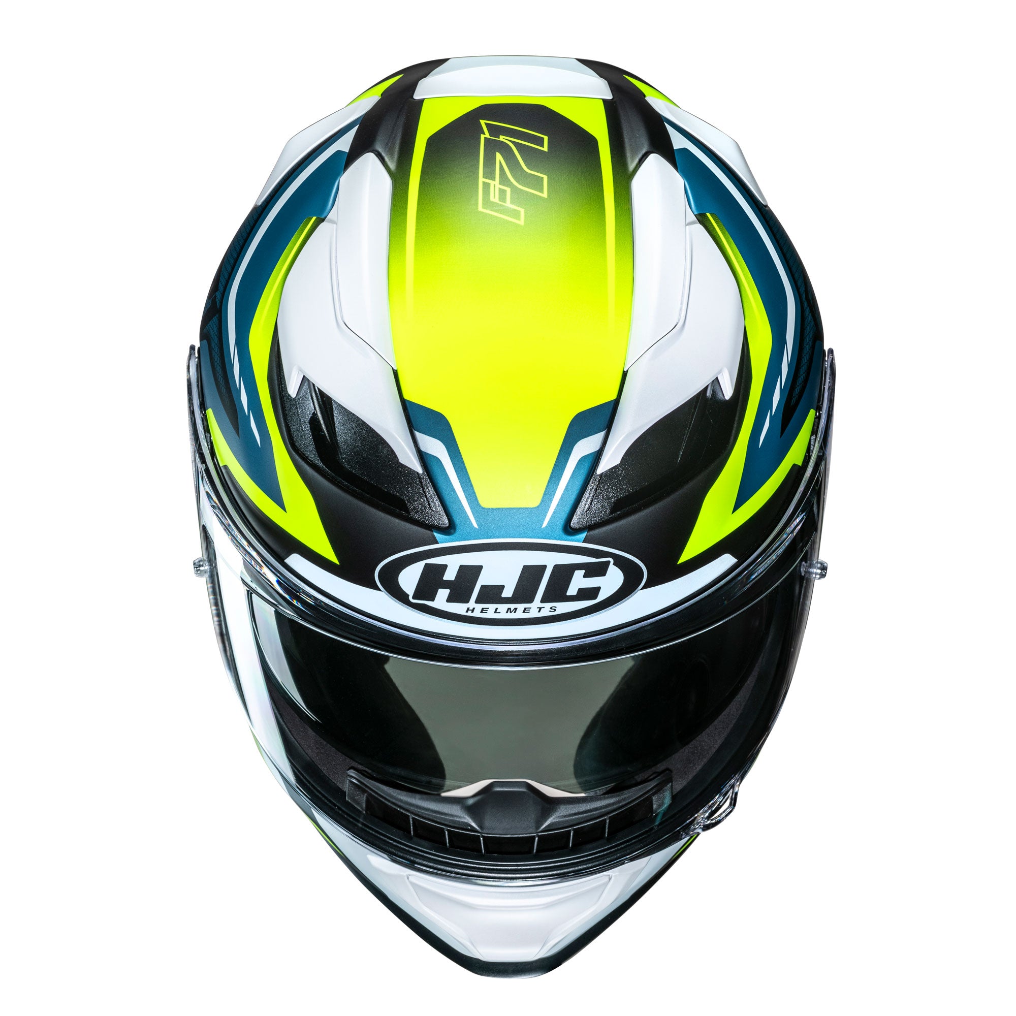 HJC F71 Fes Full Face Helmet MC3HSF Yellow - FREE UK Shipping, FREE 365 Day Returns | Moto Central