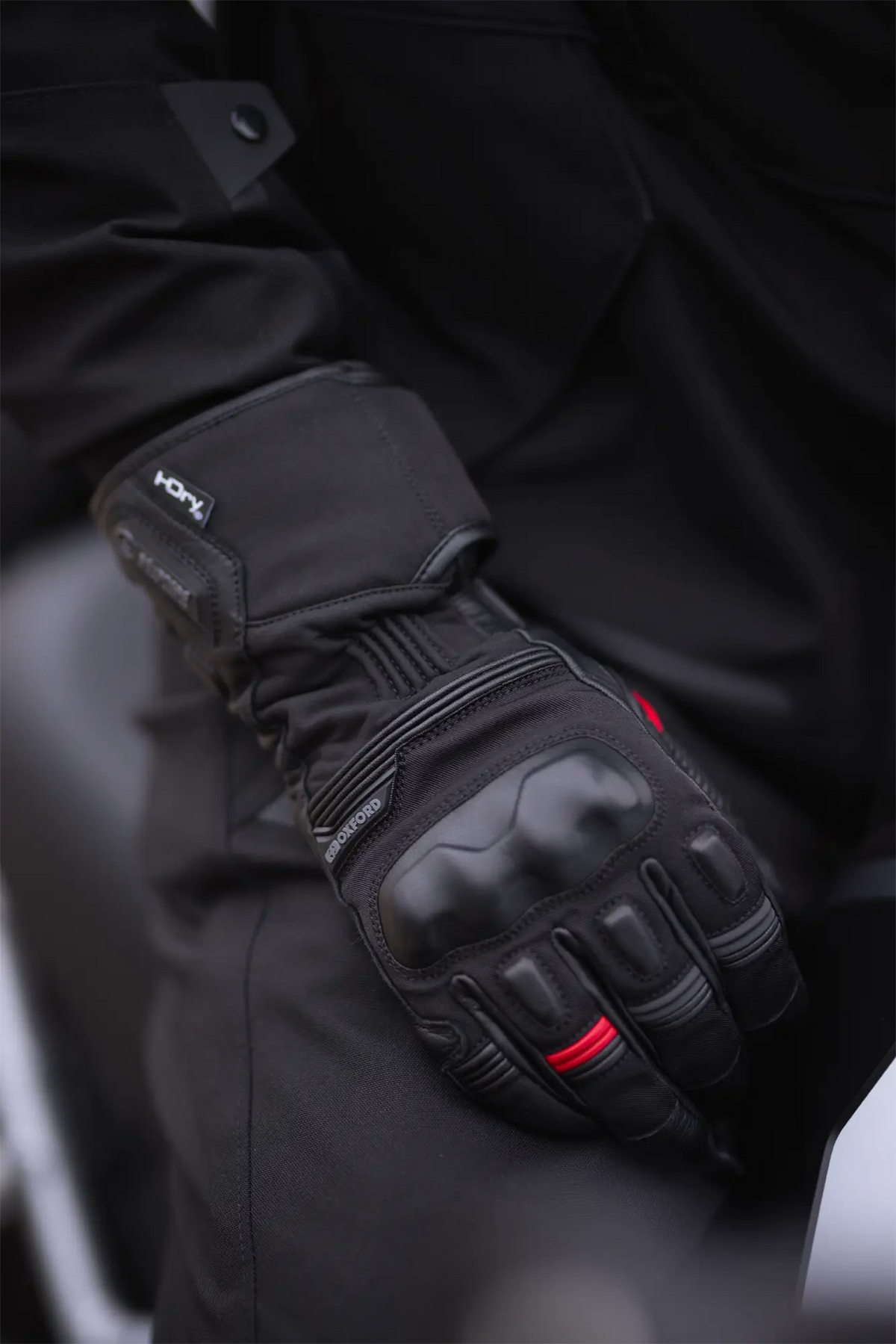 Oxford Mondial 2.0 Dry2Dry Laminate Textile Gloves Tech Black FREE UK Delivery, FREE 365 Day Returns | Moto Central