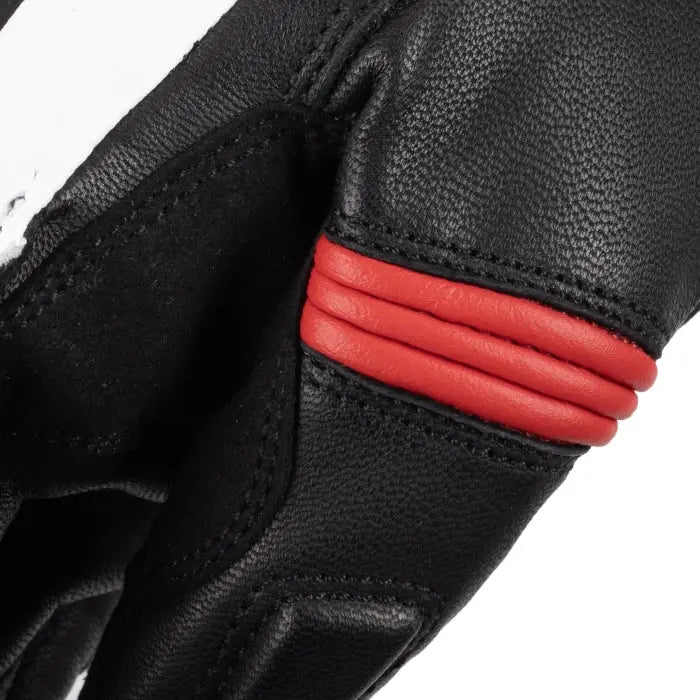 Oxford RP-5 3.0 Leather Gloves Black / White / Red FREE UK Delivery, FREE 365 Day Returns | Moto Central