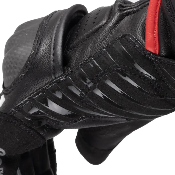 Oxford RP-5 3.0 Leather Gloves Black / White / Red FREE UK Delivery, FREE 365 Day Returns | Moto Central