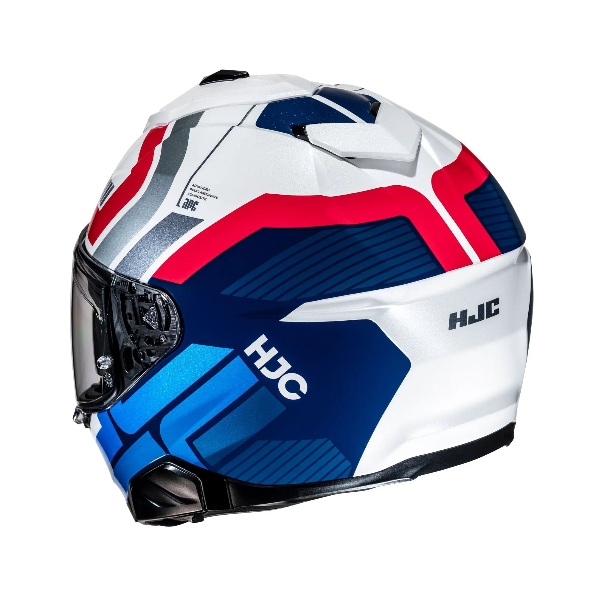 HJC i71 Viz MC21 White / Red / Blue  - FREE UK Shipping, FREE 365 Day Returns | Moto Central