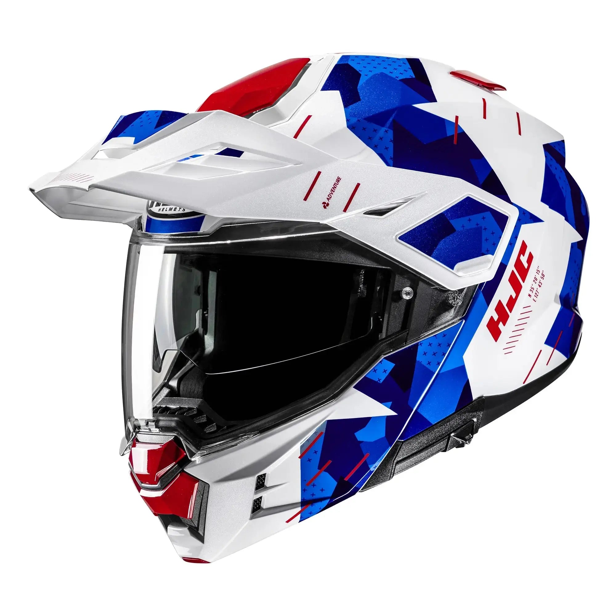 HJC I80 Roki MC21 Red / White / Blue FREE UK Delivery, FREE 365 Day Returns | Moto Central