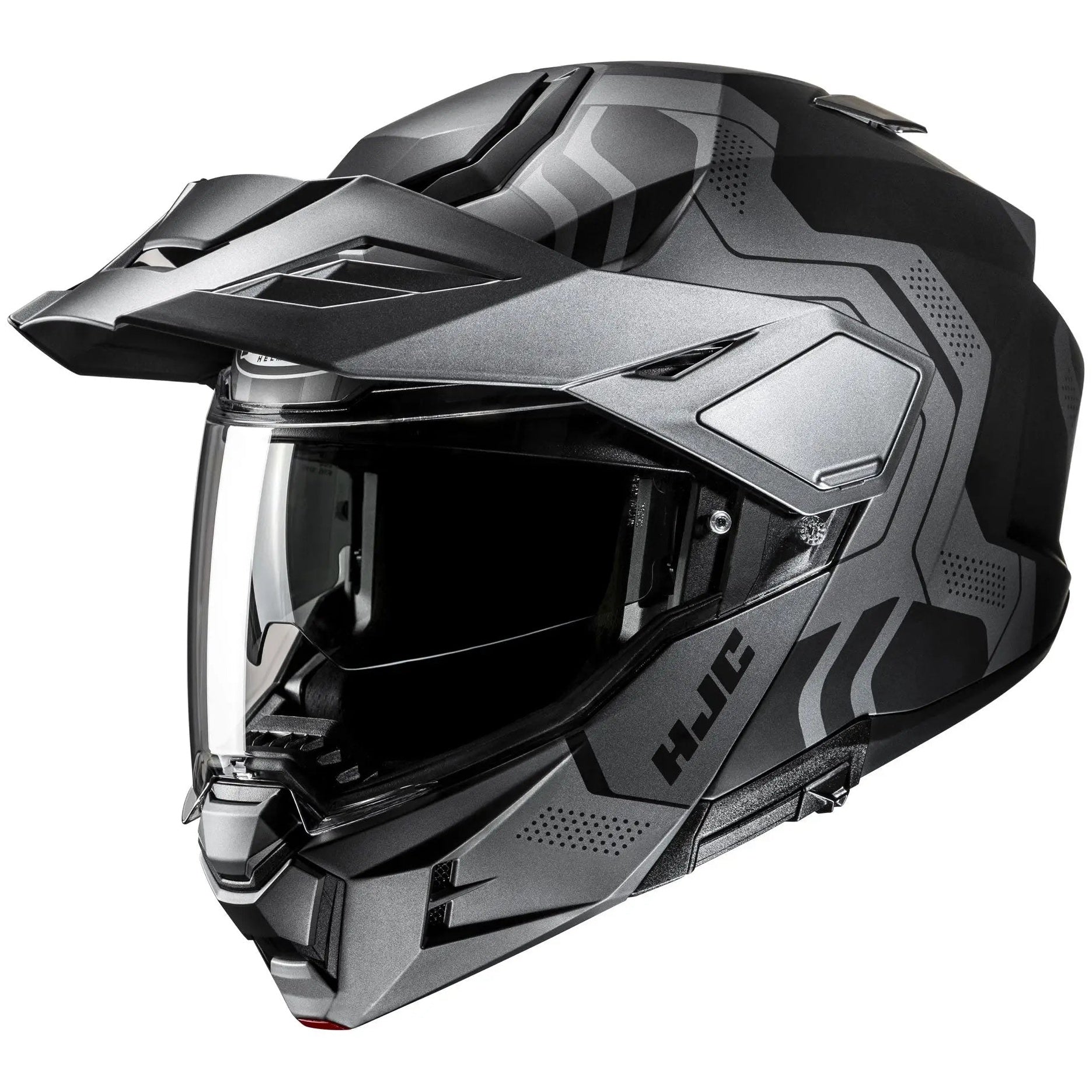HJC i80 Velly Adventure MC5HSF Black, front-left view on white background