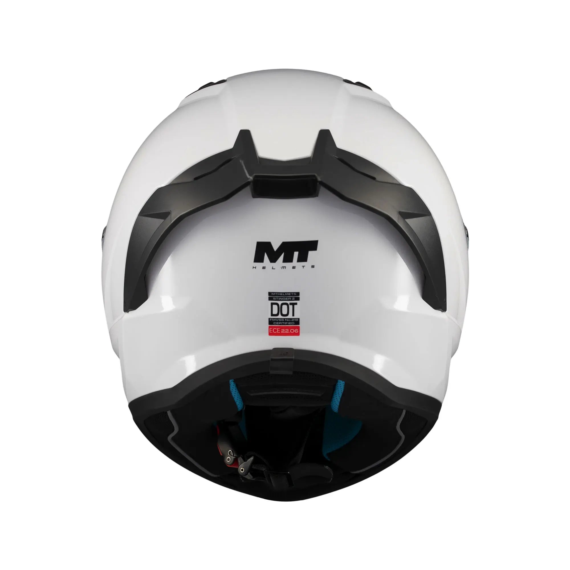 MT Helmets Stinger 2 Pure A0 Gloss White FREE UK Delivery, FREE 365 Day Returns | Moto Central