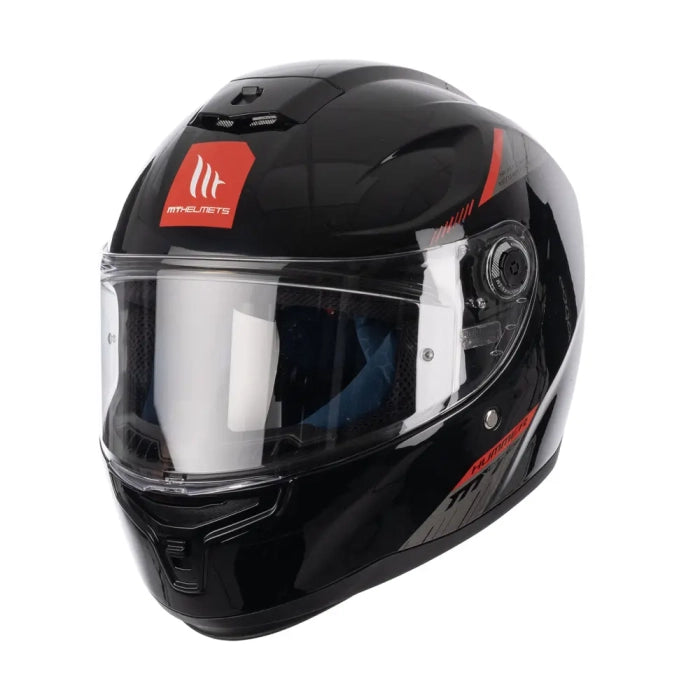 MT Hummer S Solid A1 Gloss Black With DD Ring FREE UK Delivery, FREE 365 Day Returns | Moto Central