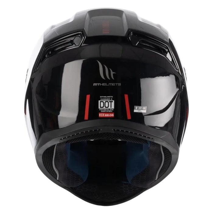 MT Hummer S Solid A1 Gloss Black With DD Ring FREE UK Delivery, FREE 365 Day Returns | Moto Central
