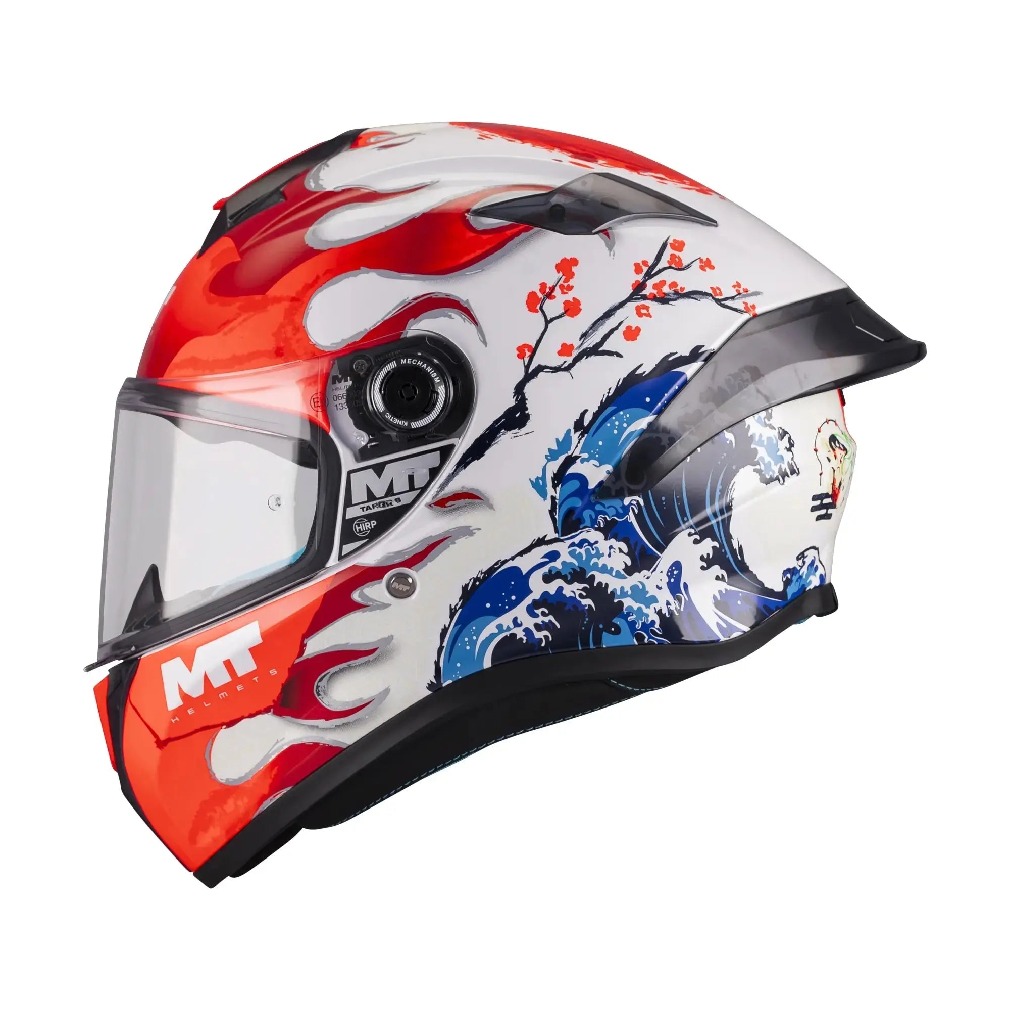 MT Helmets Targo S Yamanaka A5 Gloss Red / White / Blue FREE UK Delivery, FREE 365 Day Returns | Moto Central