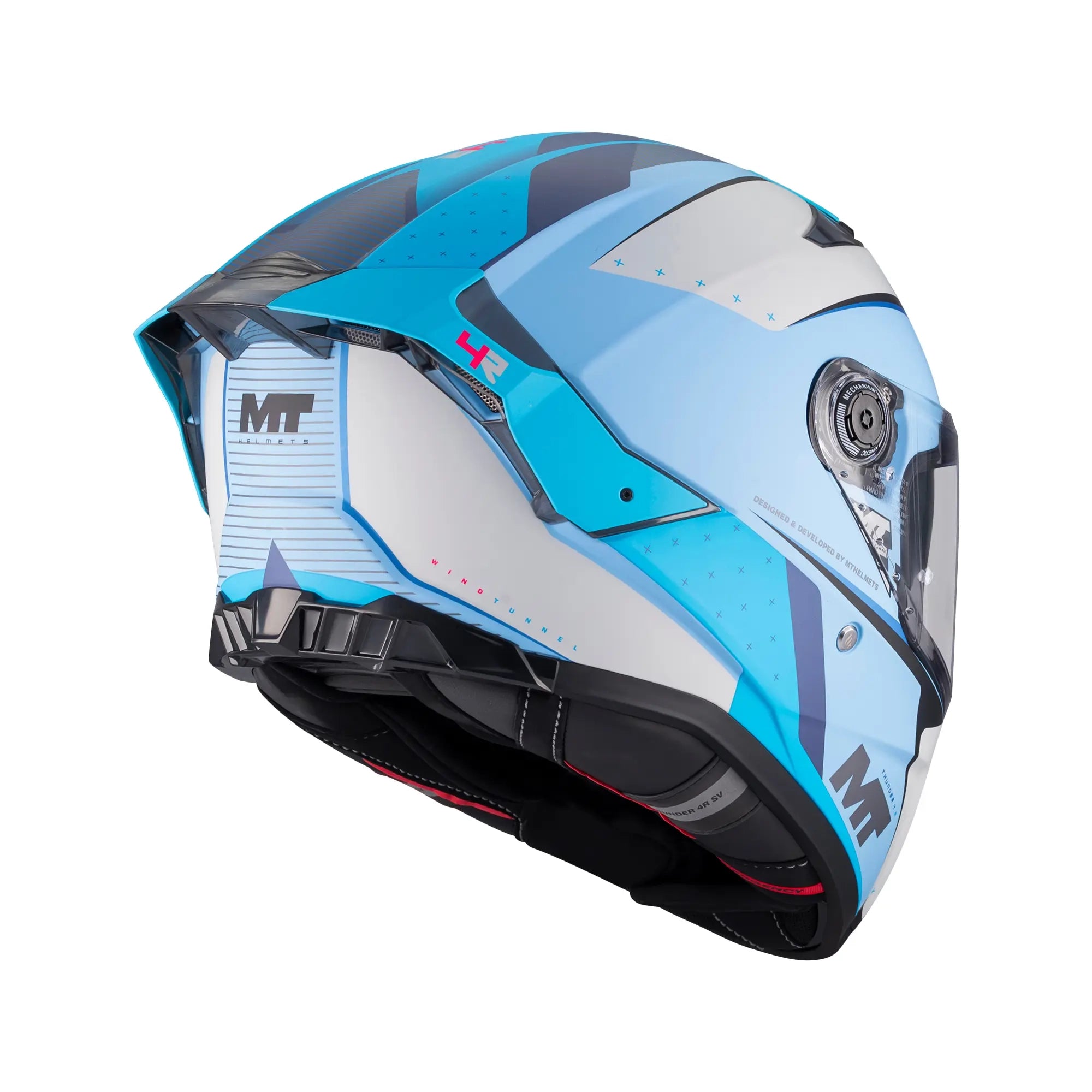 MT Helmets Thunder 4 R Wind Tunnel C7 Matt Blue