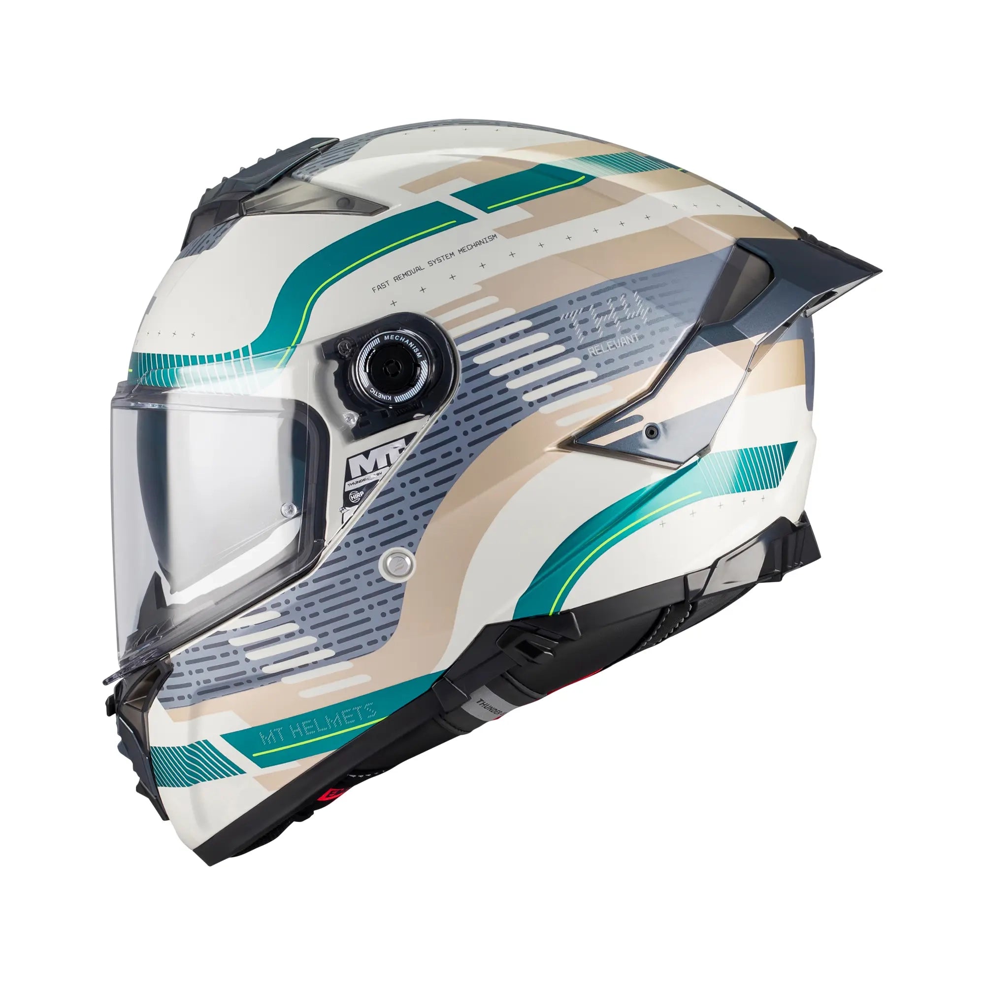 MT Helmets Thunder 4 R Relevant C6 Gloss Grey / Green