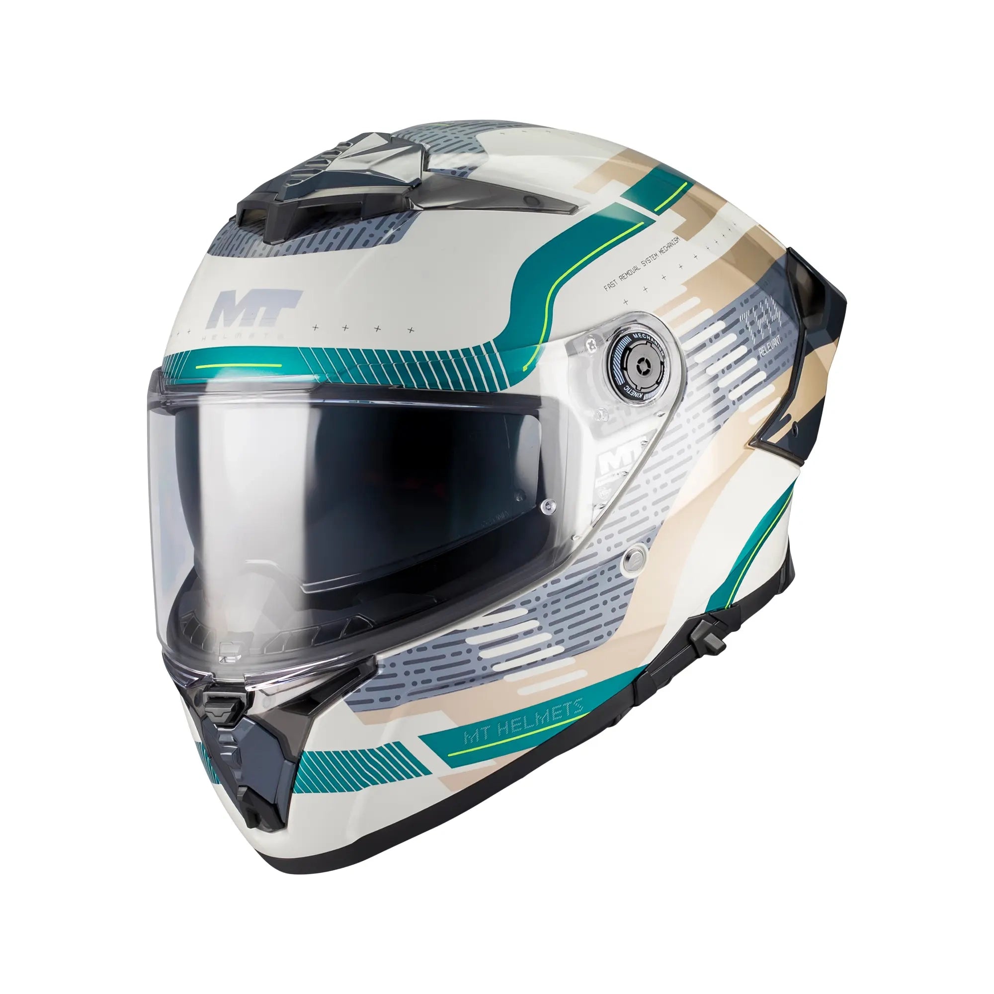 MT Helmets Thunder 4 R Relevant C6 Gloss Grey / Green