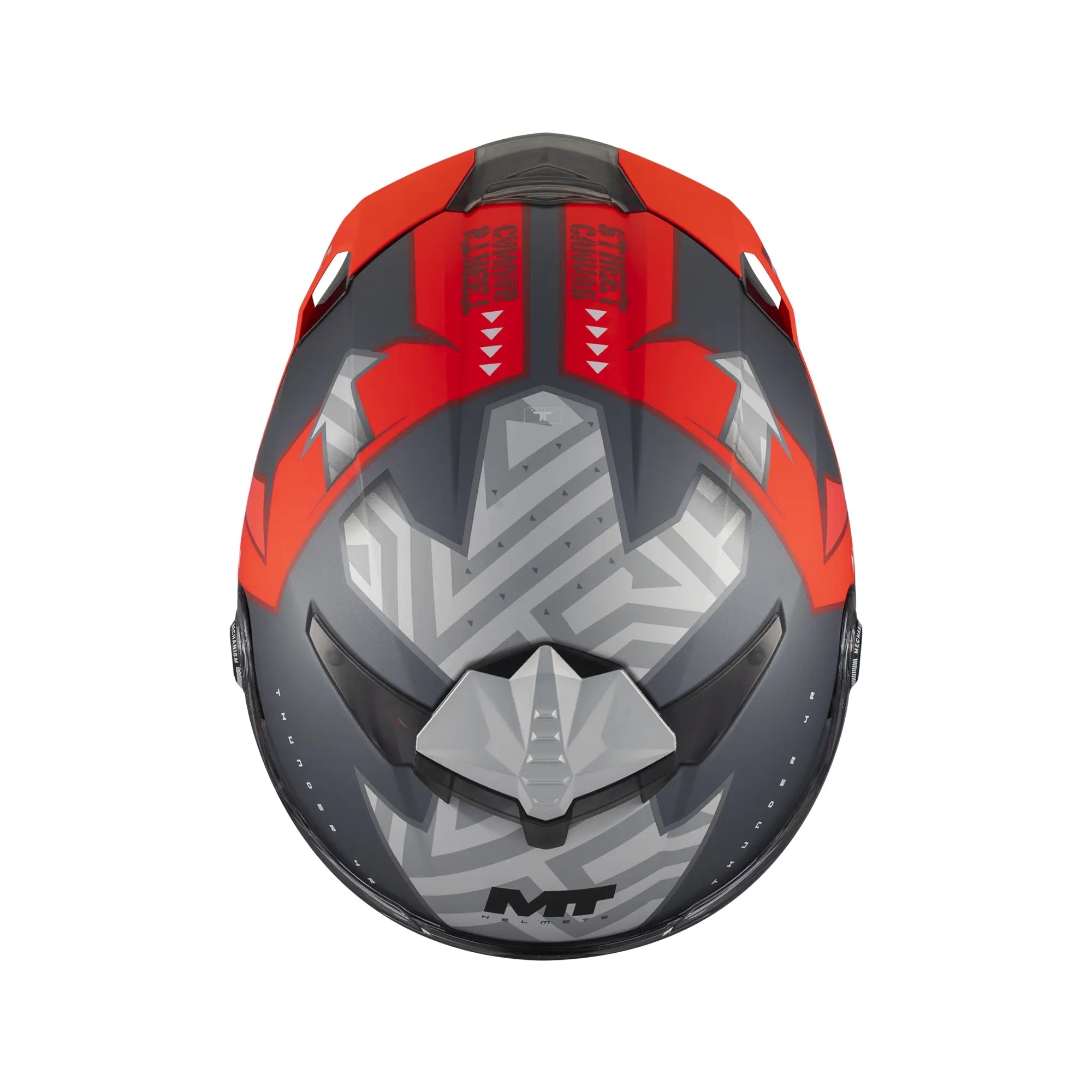 MT Helmets Thunder 4 R Canvas C5 Matt Black / Red