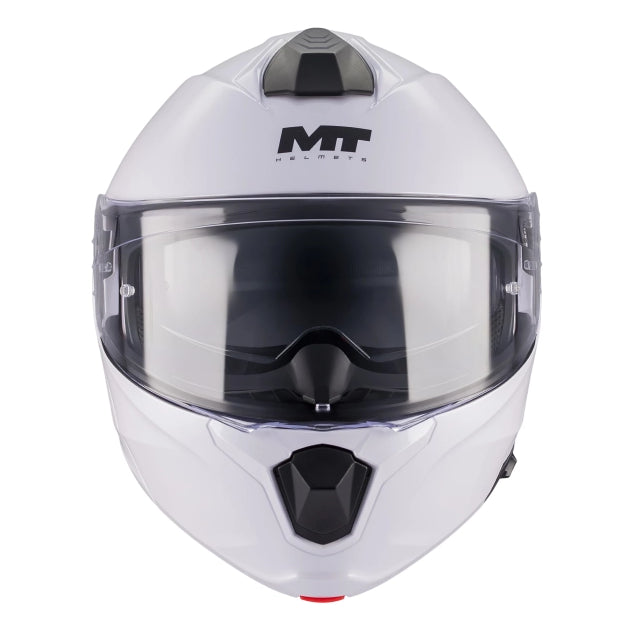 MT Helmets Genesis R Pure A0 Gloss White - FREE UK Delivery, FREE 365 Day Returns | Moto Central