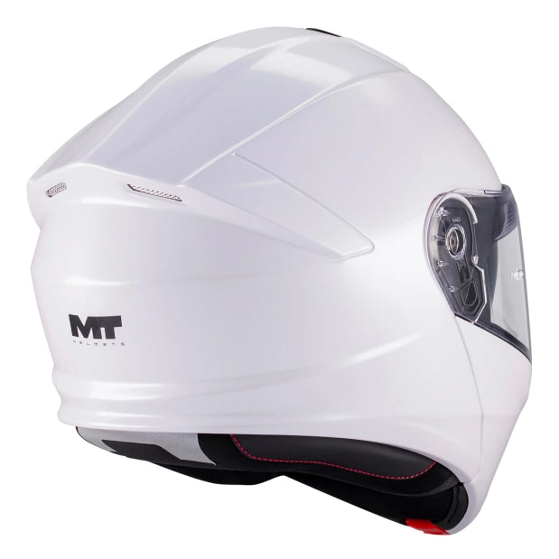 MT Helmets Genesis R Pure A0 Gloss White - FREE UK Delivery, FREE 365 Day Returns | Moto Central