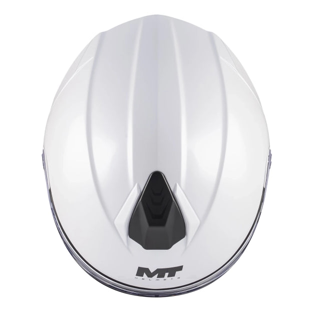 MT Helmets Genesis R Pure A0 Gloss White - FREE UK Delivery, FREE 365 Day Returns | Moto Central