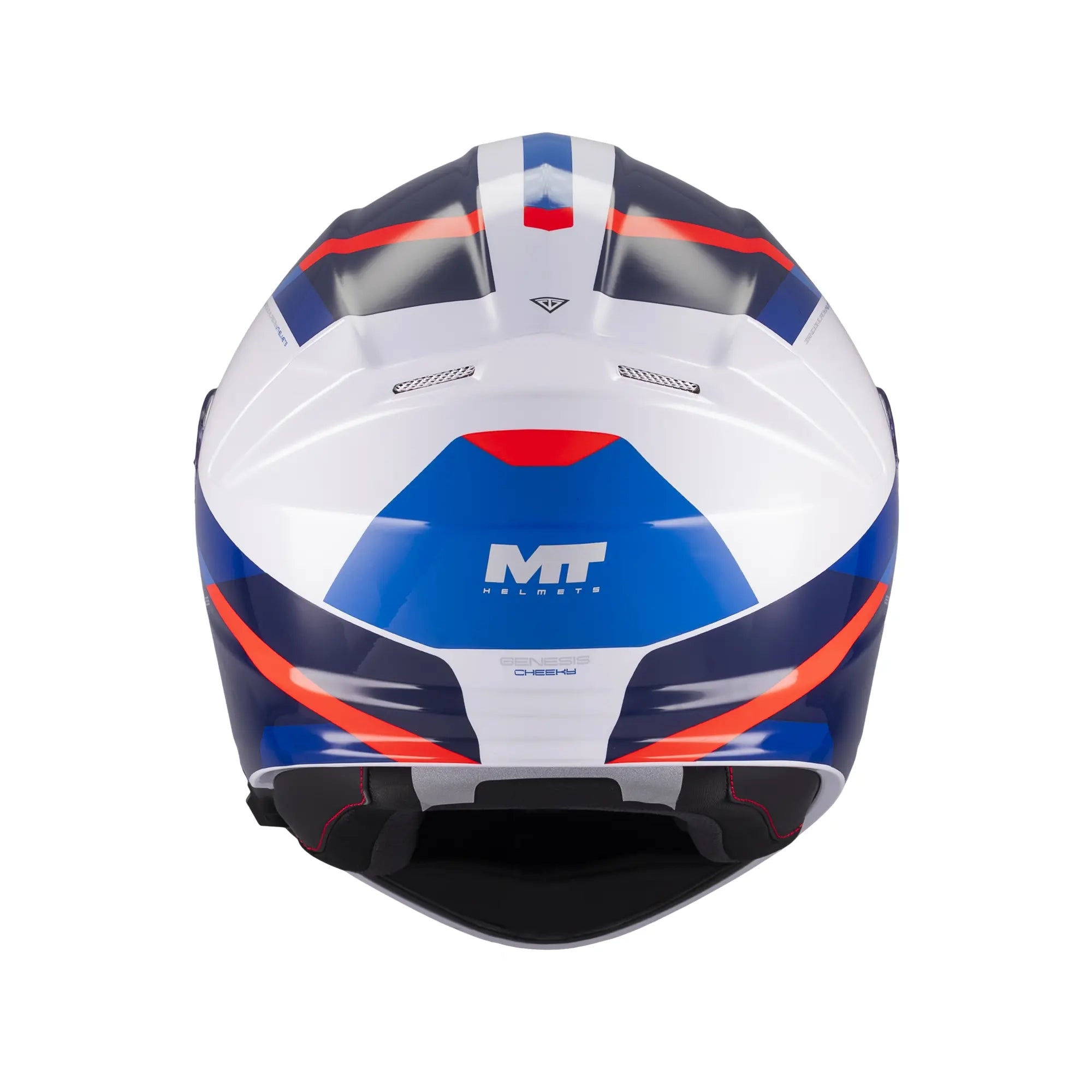 MT Helmets Genesis R Cheeky A7 Gloss White / Blue / Red