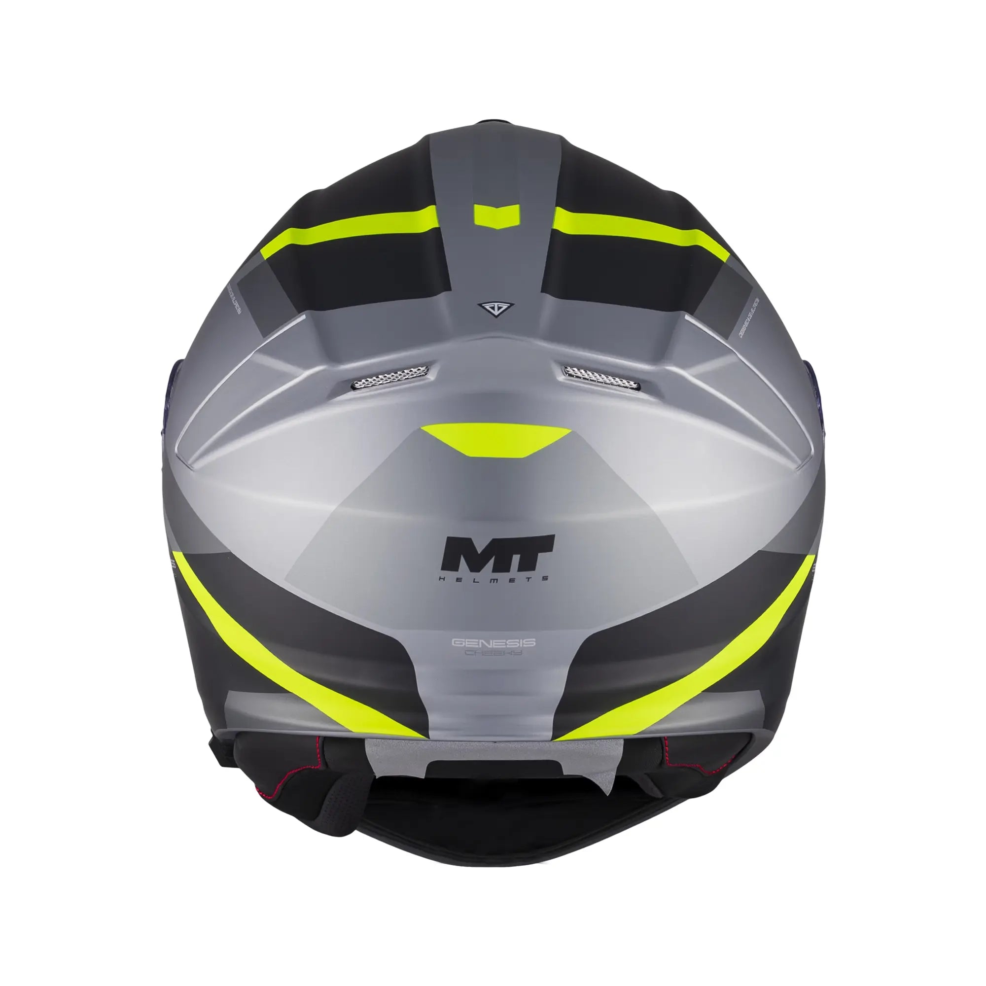 MT Helmets Genesis R Cheeky C3 Matt Grey / Fluo Yellow