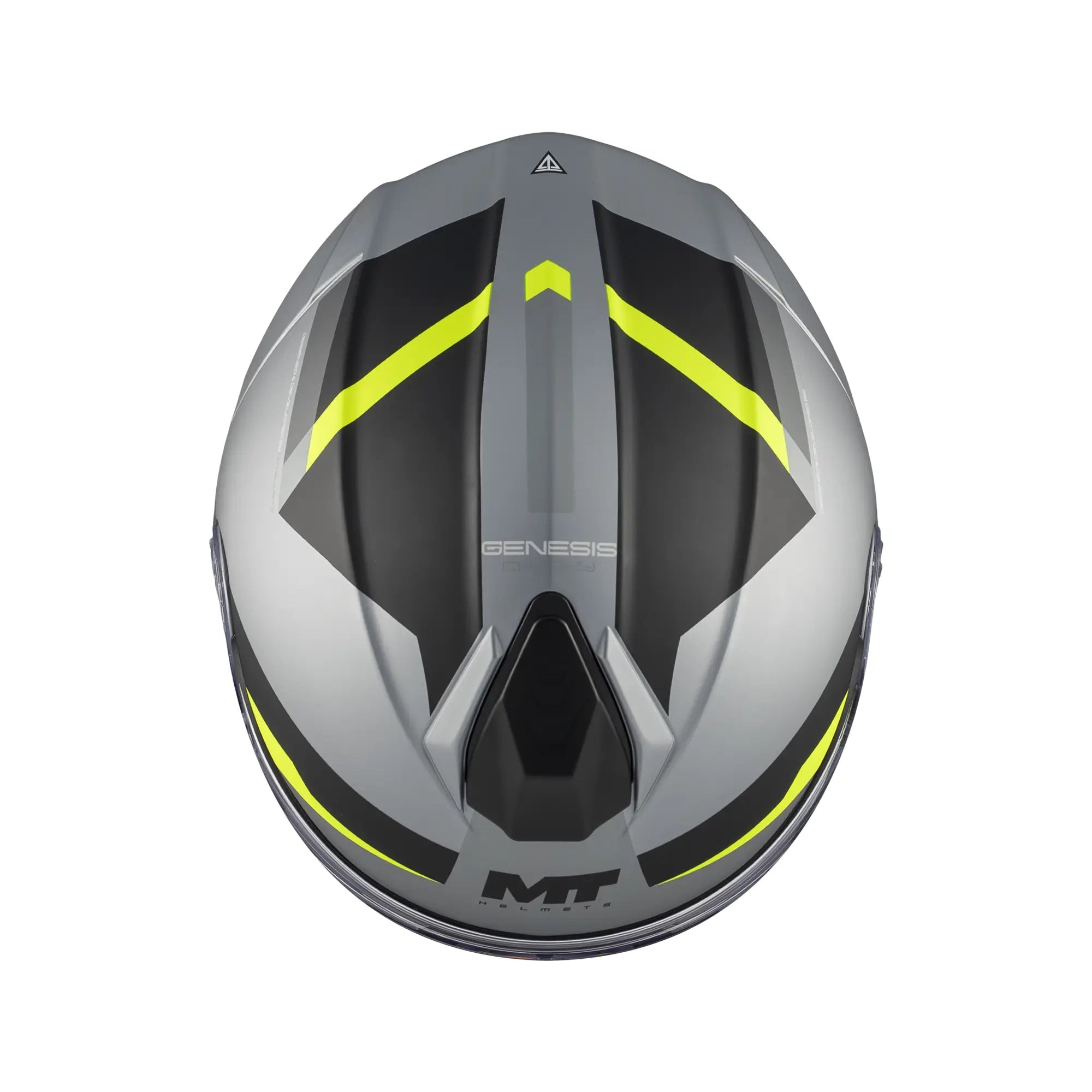 MT Helmets Genesis R Cheeky C3 Matt Grey / Fluo Yellow