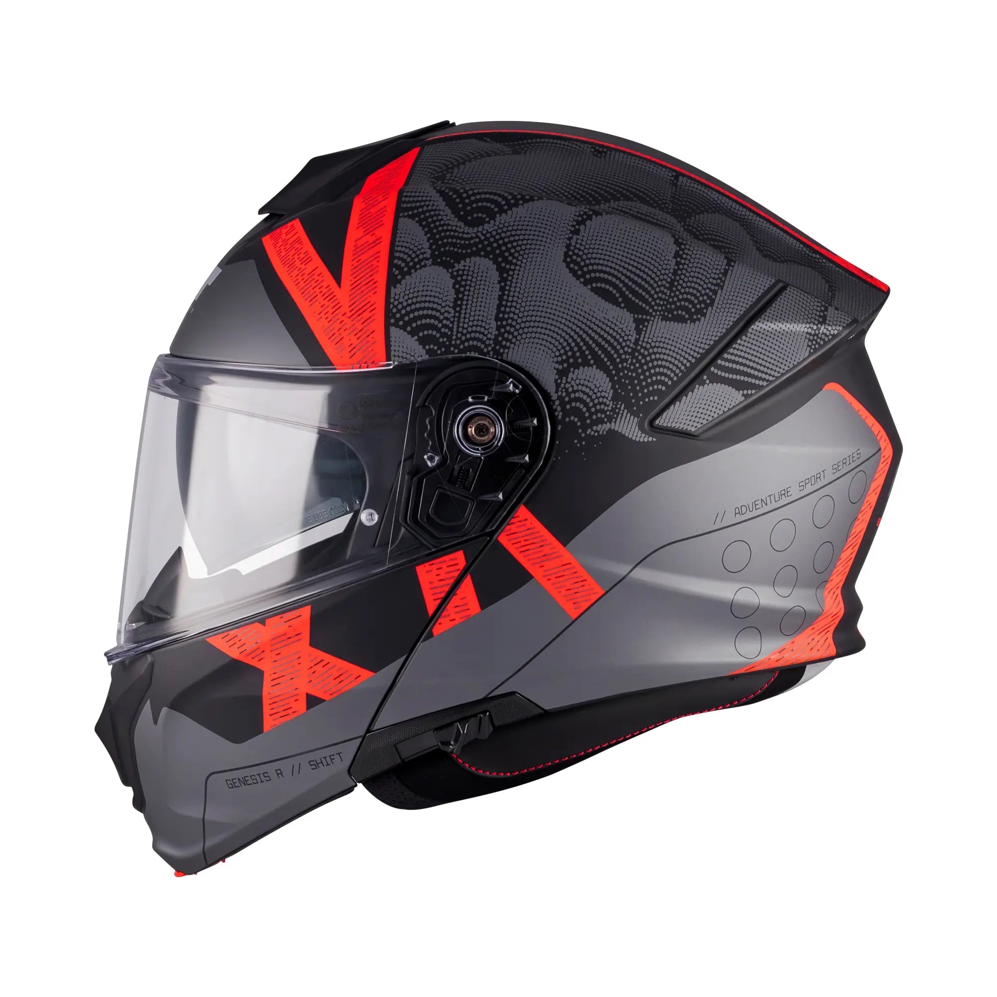 MT Helmets Genesis R Shift B15 Matt Black / Red