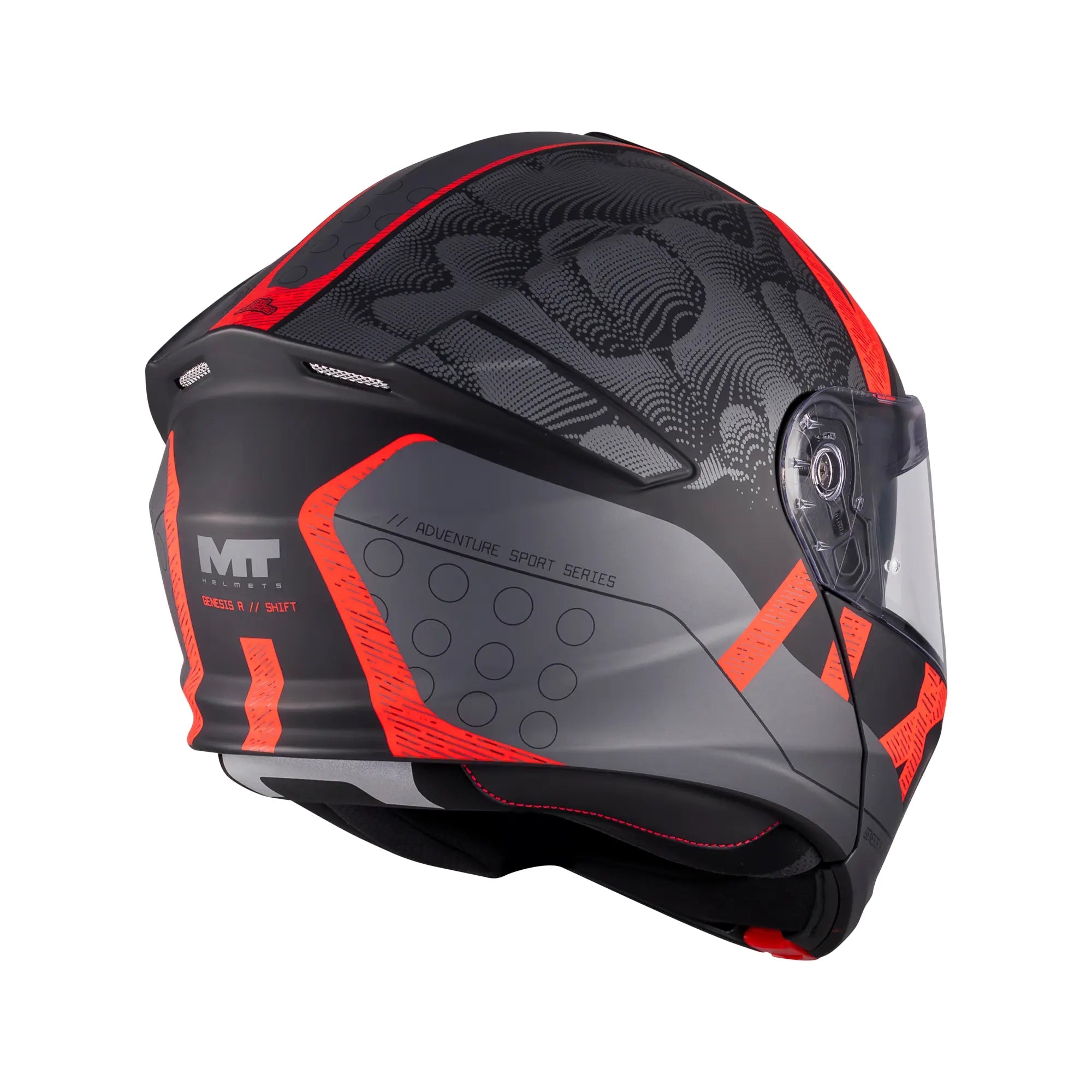 MT Helmets Genesis R Shift B15 Matt Black / Red