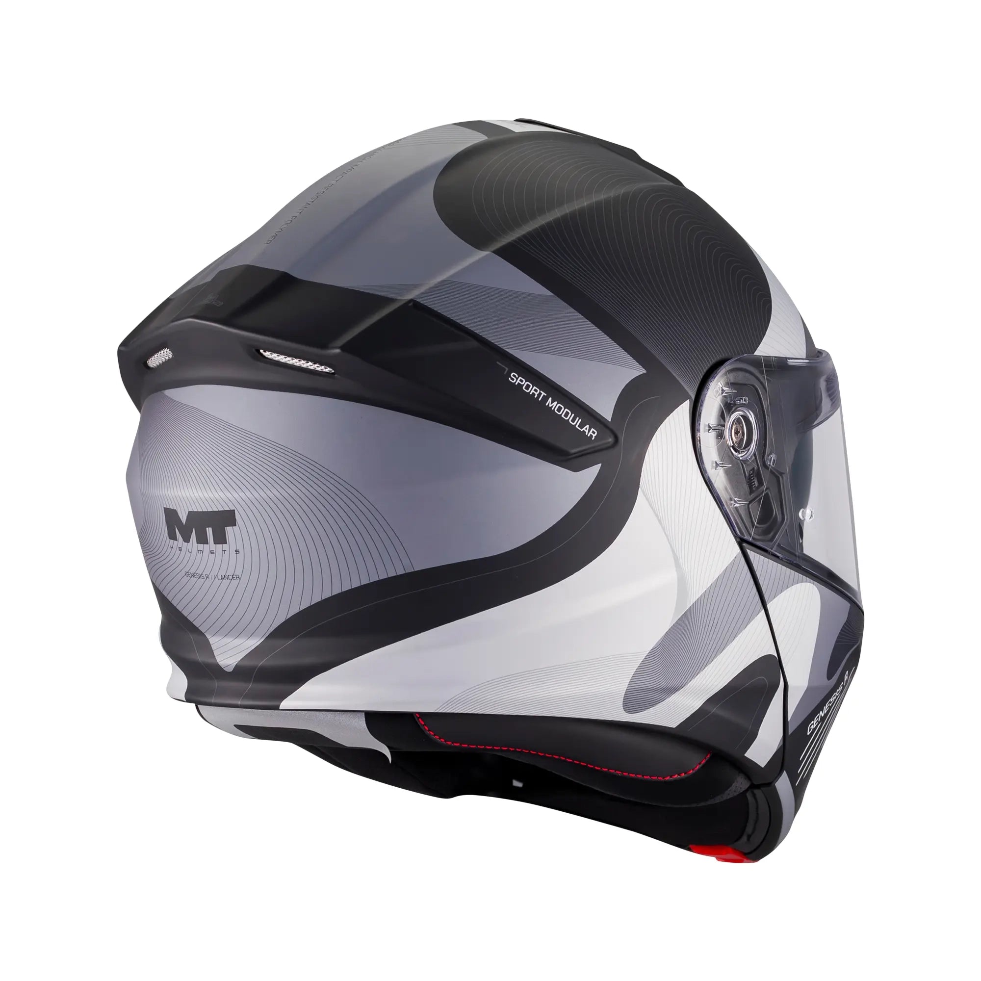 MT Helmets Genesis R Lancer B12 Matt Black / Grey