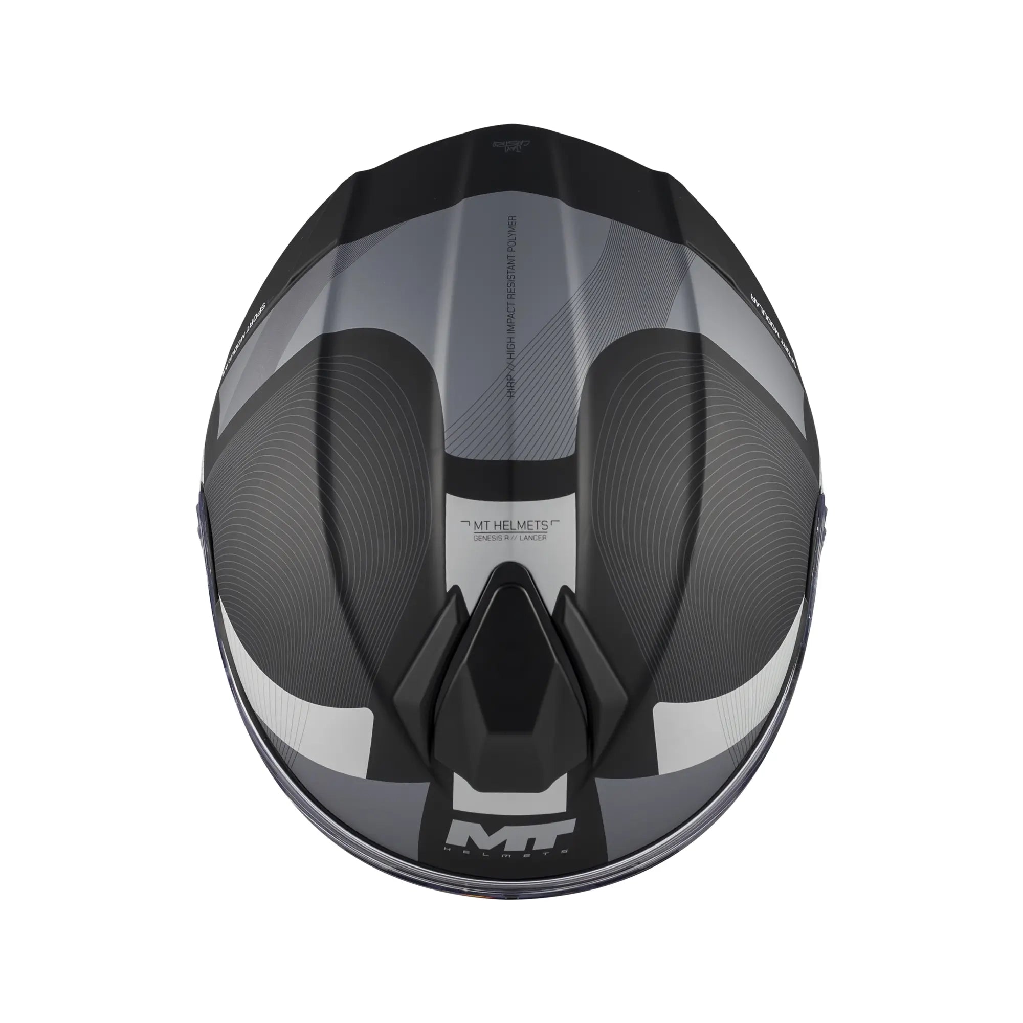 MT Helmets Genesis R Lancer B12 Matt Black / Grey