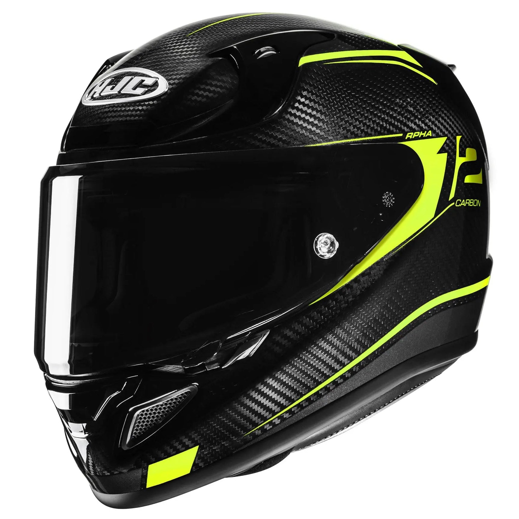 HJC RPHA 12 Carbon Keres MC3H Yellow  - FREE UK Shipping, FREE 365 Day Returns | Moto Central