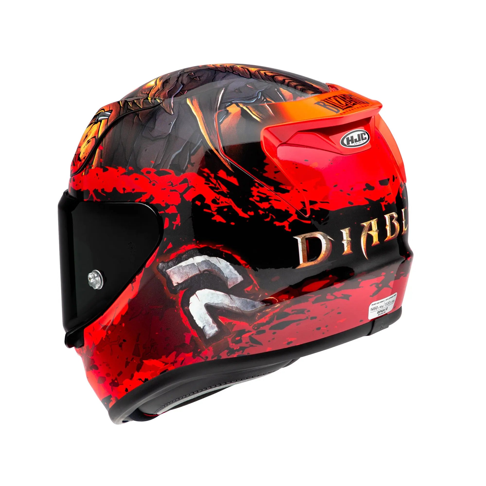 HJC RPHA 12 Diablo Blizzard MC1 Red  - FREE UK Shipping, FREE 365 Day Returns | Moto Central