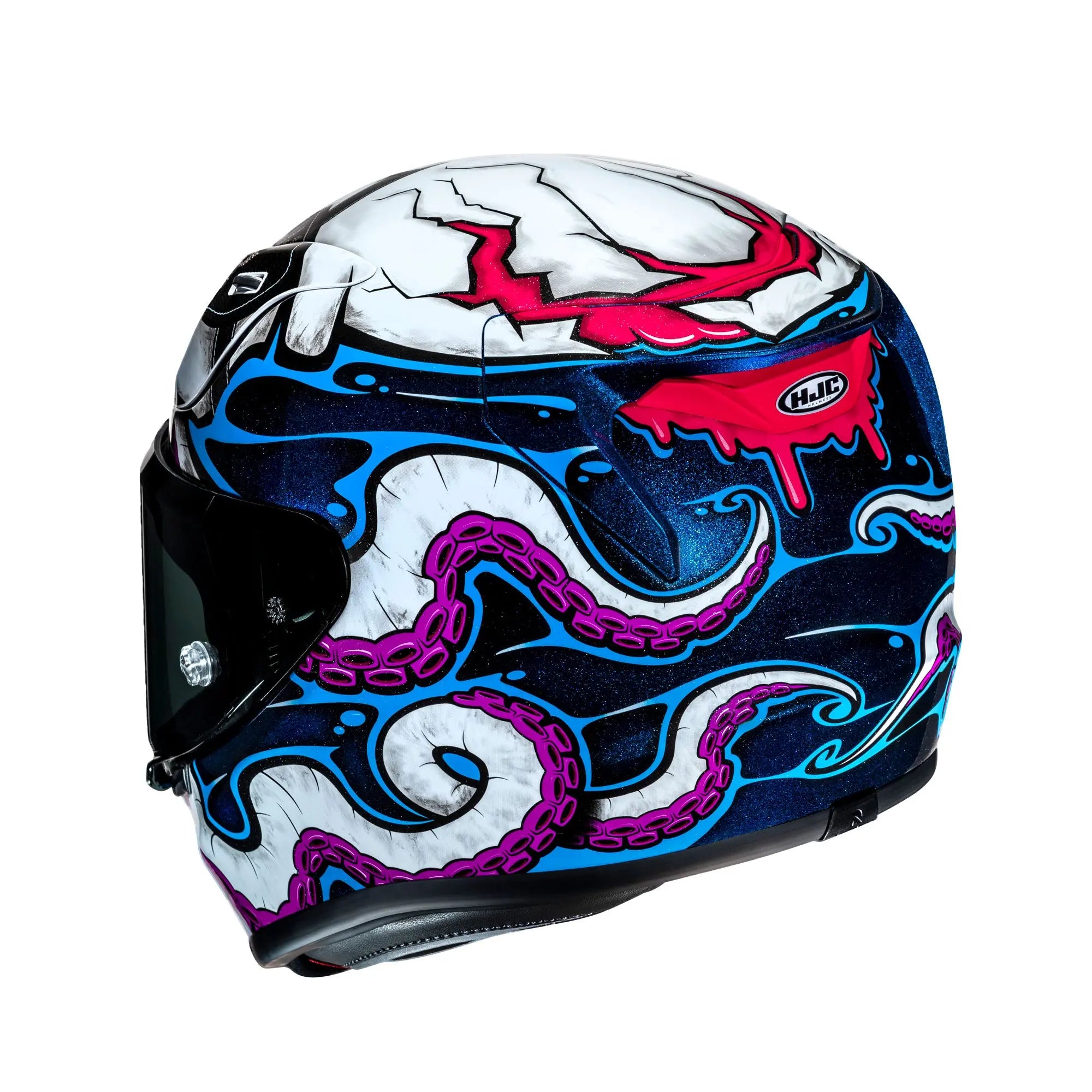 HJC RPHA 12 Kraken Blue / Purple / White  - FREE UK Shipping, FREE 365 Day Returns | Moto Central