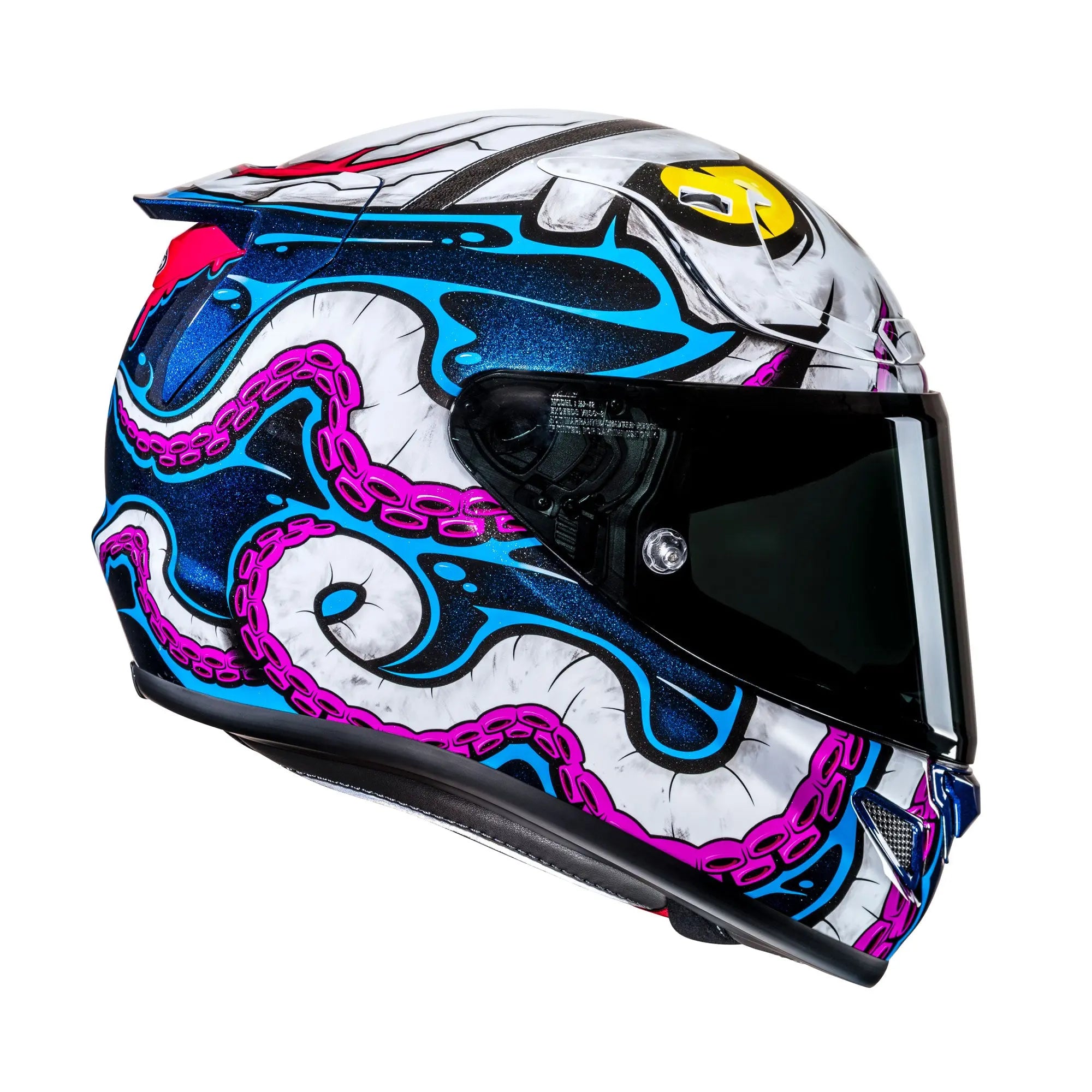HJC RPHA 12 Kraken Blue / Purple / White  - FREE UK Shipping, FREE 365 Day Returns | Moto Central