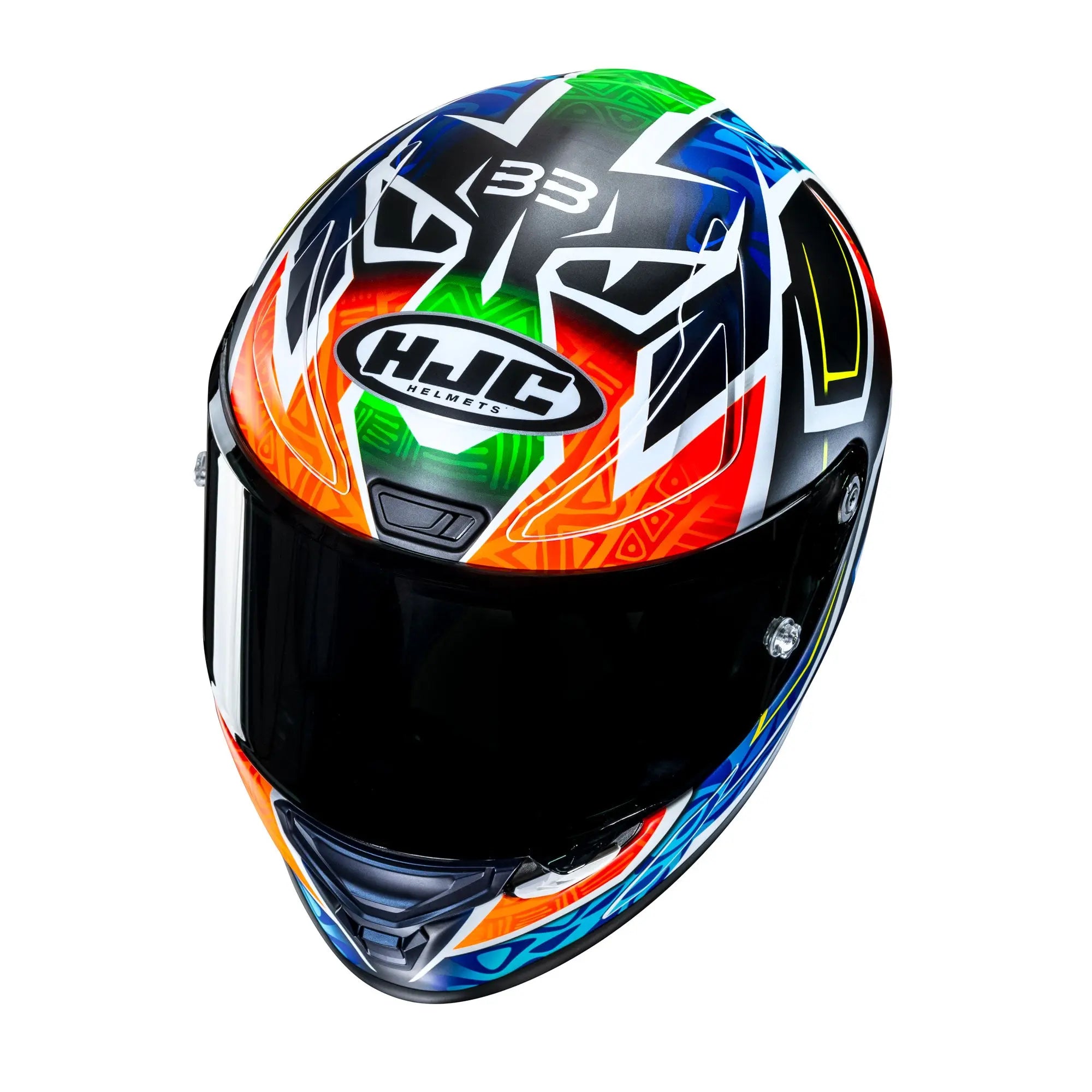 HJC RPHA 1 Binder Replica MC27SF Blue / Orange  - FREE UK Shipping, FREE 365 Day Returns | Moto Central