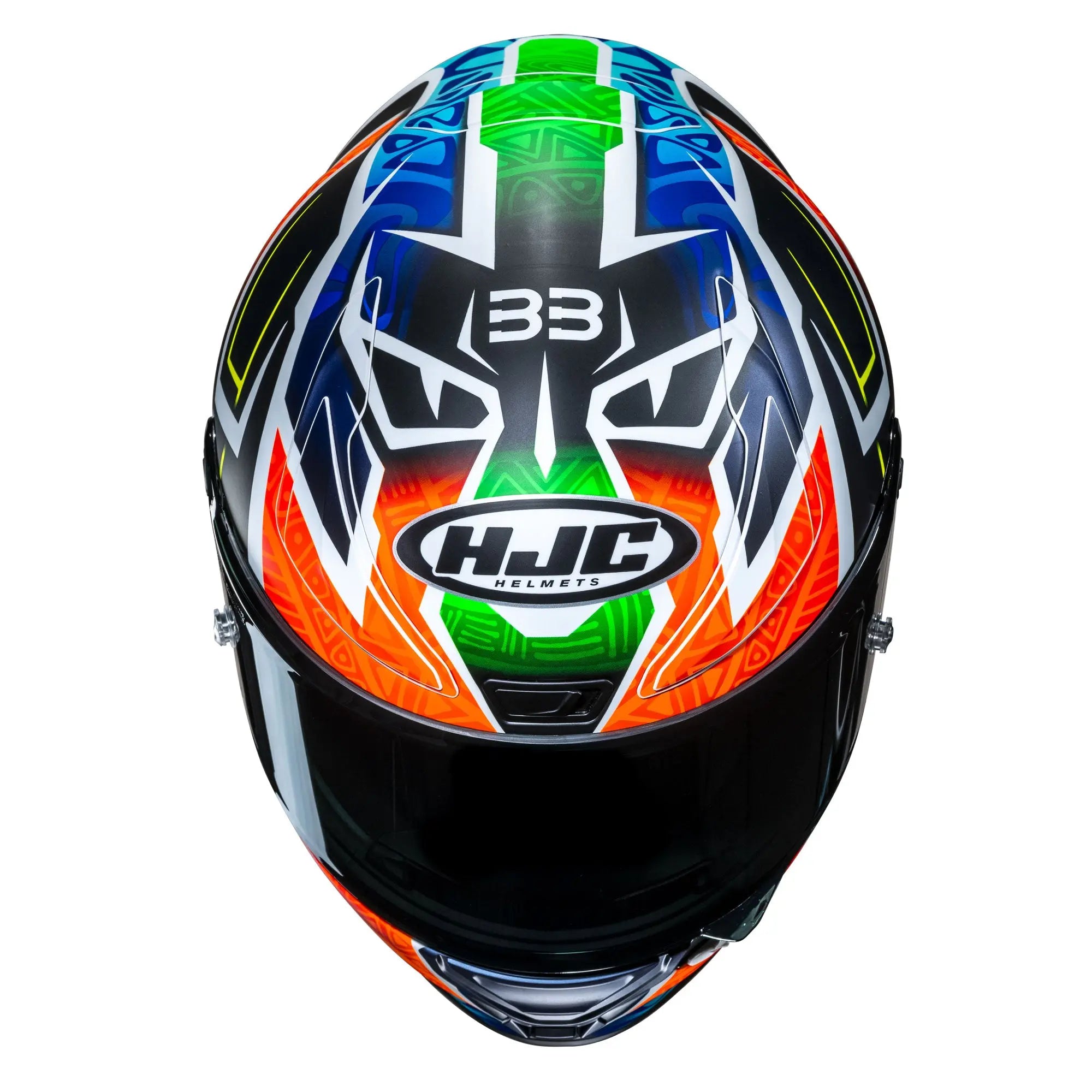 HJC RPHA 1 Binder Replica MC27SF Blue / Orange  - FREE UK Shipping, FREE 365 Day Returns | Moto Central