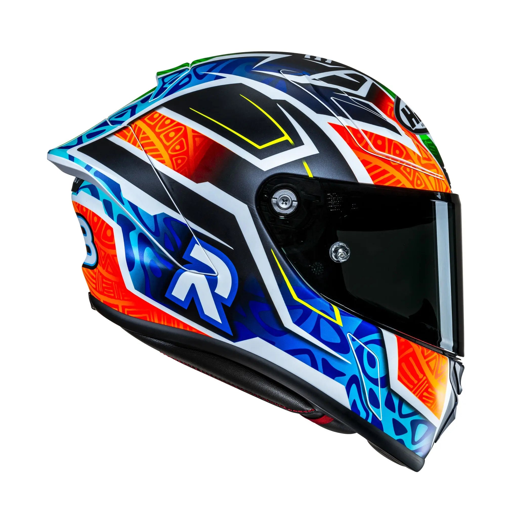 HJC RPHA 1 Binder Replica MC27SF Blue / Orange  - FREE UK Shipping, FREE 365 Day Returns | Moto Central
