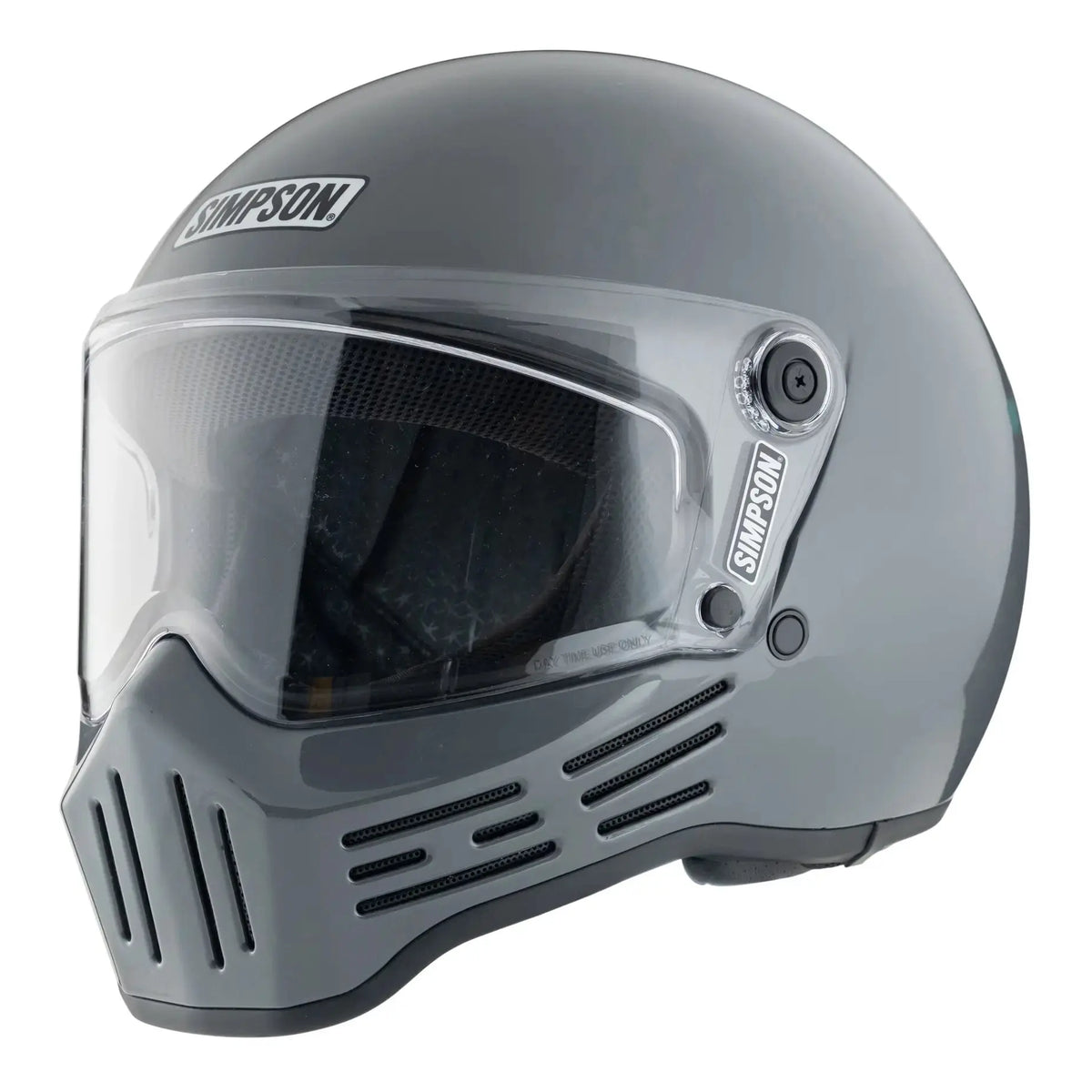 Simpson M30 Solid Armor helmet front three-quarter view