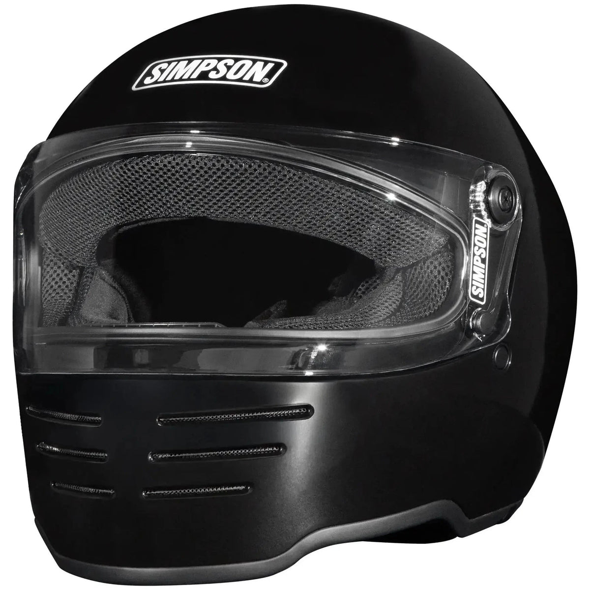 Simpson M62 Solid Matt Black - front view
