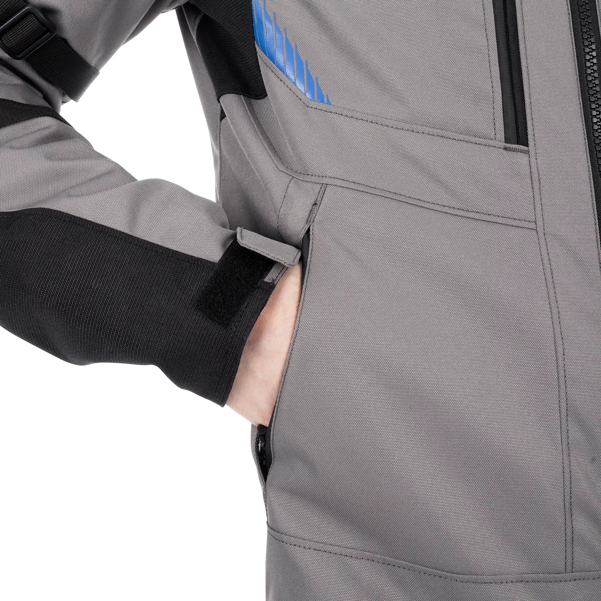 Oxford Toronto 1.0 D2D Textile Jacket Black / Grey / Blue FREE UK Delivery, FREE 365 Day Returns | Moto Central