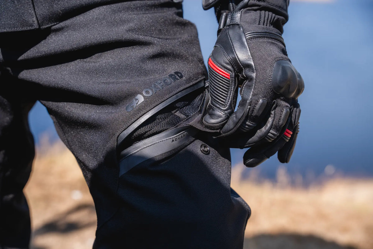 Oxford Global 1.0 Dry2Dry Laminate Textile Trouser Stealth Black FREE UK Delivery, FREE 365 Day Returns | Moto Central