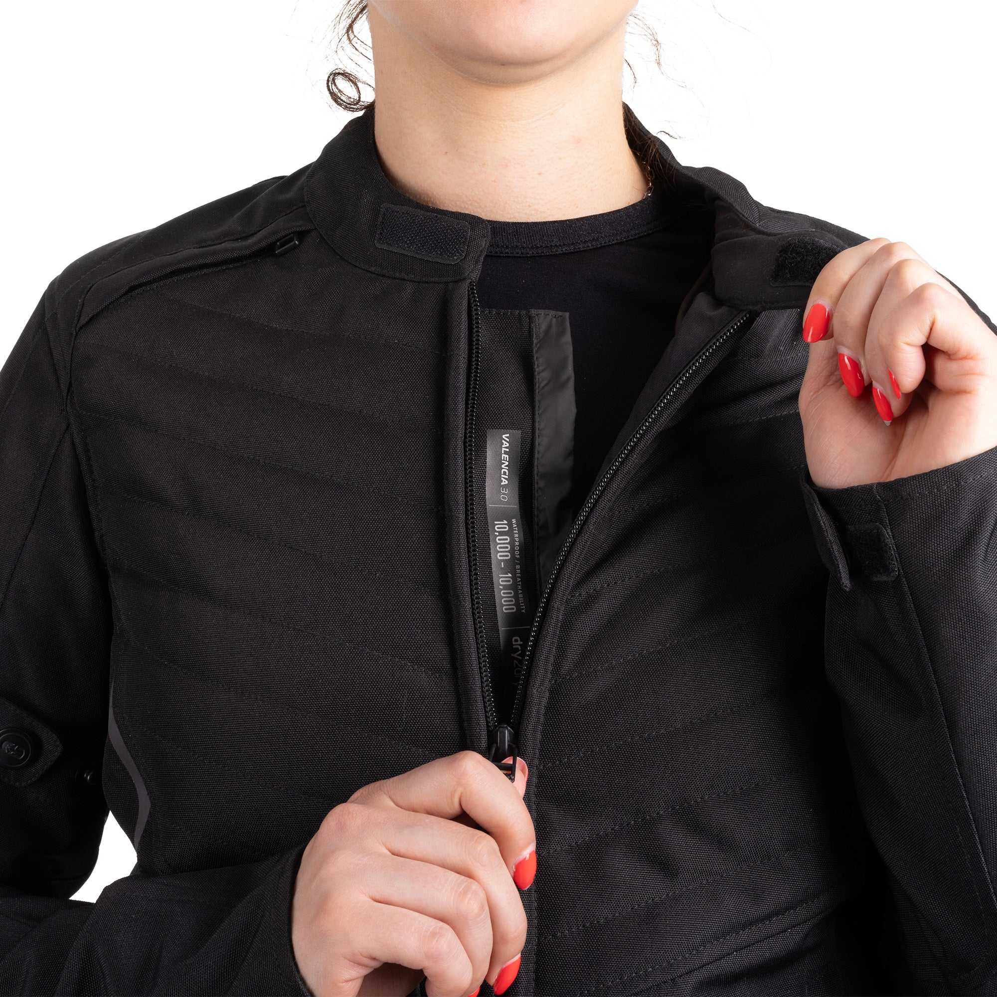 Oxford Valencia D2D 3.0 Ladies Textile Jacket Black - FREE UK Shipping, FREE 365 Day Returns | Moto Central