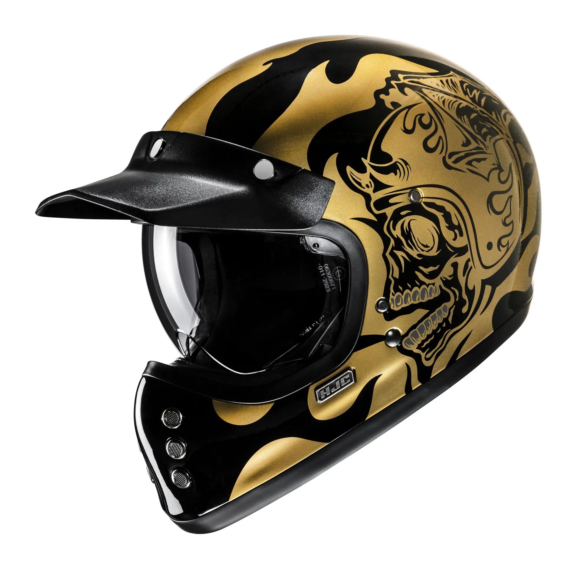 HJC V60 Flame MC9 Gold  - FREE UK Shipping, FREE 365 Day Returns | Moto Central