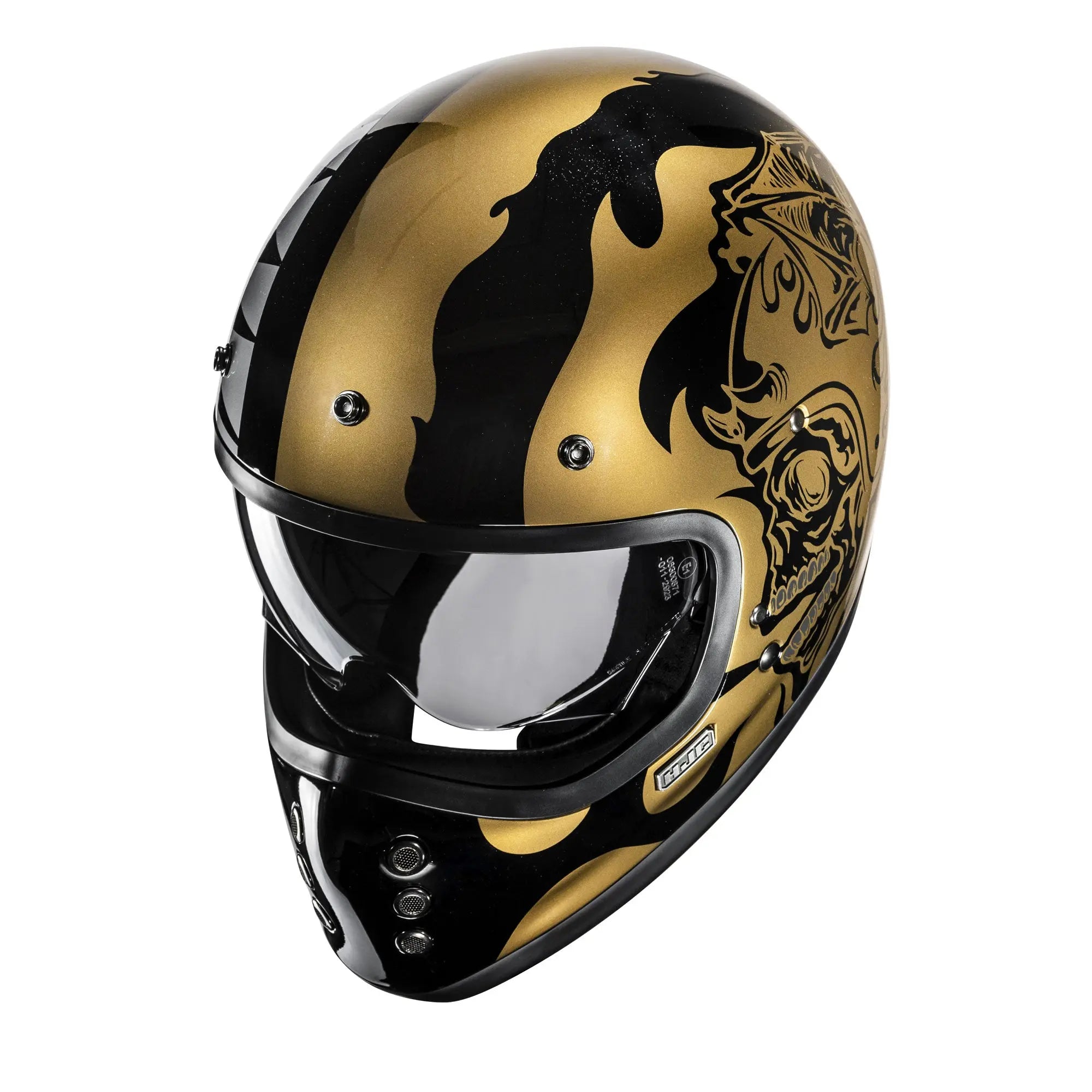 HJC V60 Flame MC9 Gold  - FREE UK Shipping, FREE 365 Day Returns | Moto Central