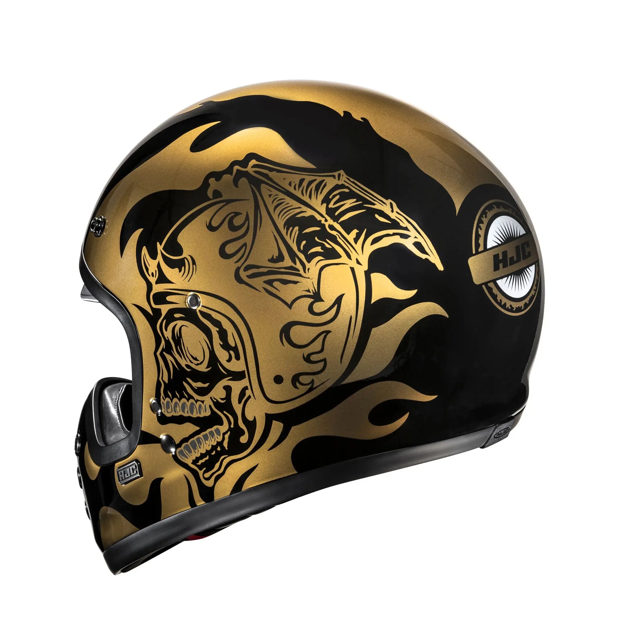 HJC V60 Flame MC9 Gold  - FREE UK Shipping, FREE 365 Day Returns | Moto Central