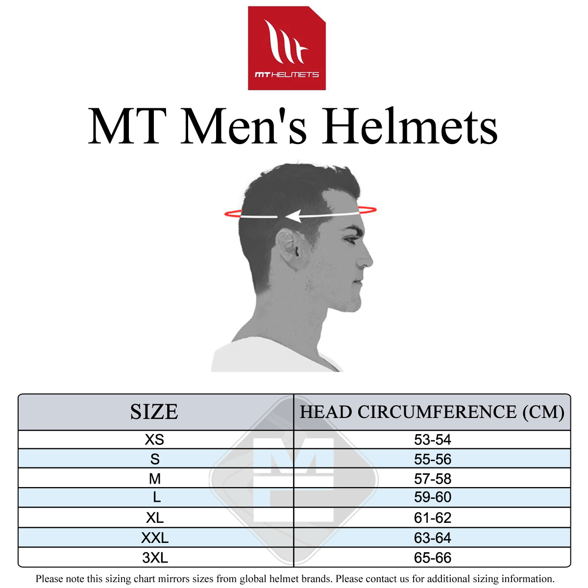 MT Men's Size Guide