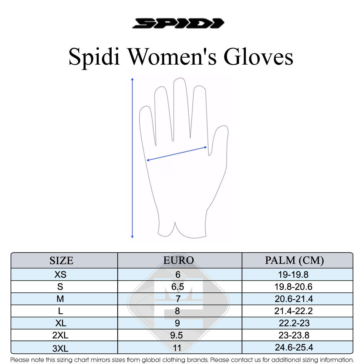 Spidi Women's Size Guide