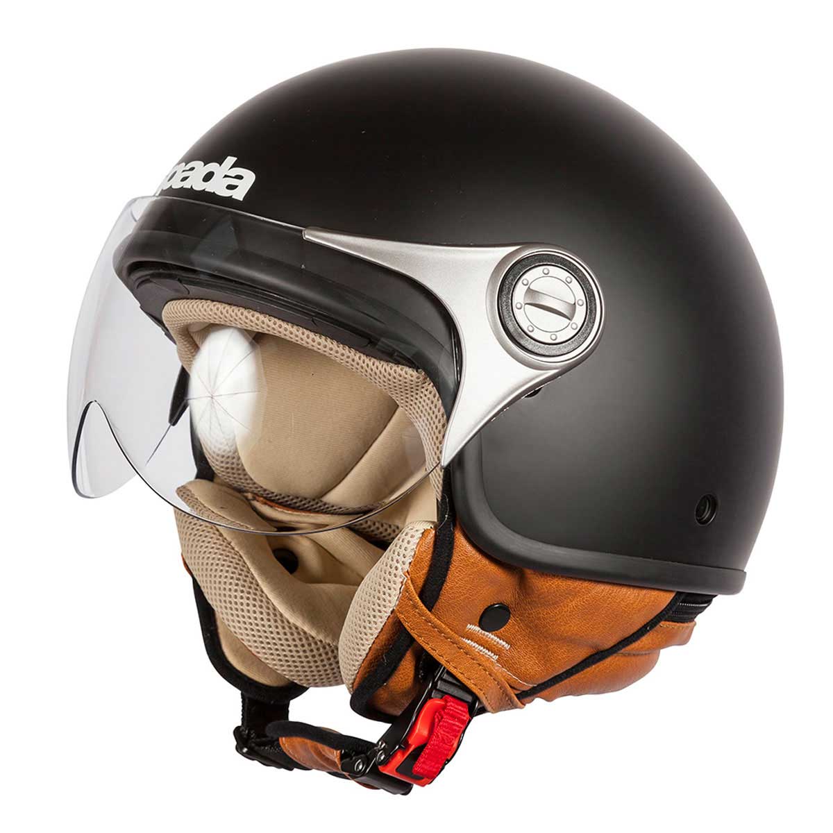 Spada Orion Slate Flip Up Motorcycle Helmet Modular Scooter Crash Lid Black New